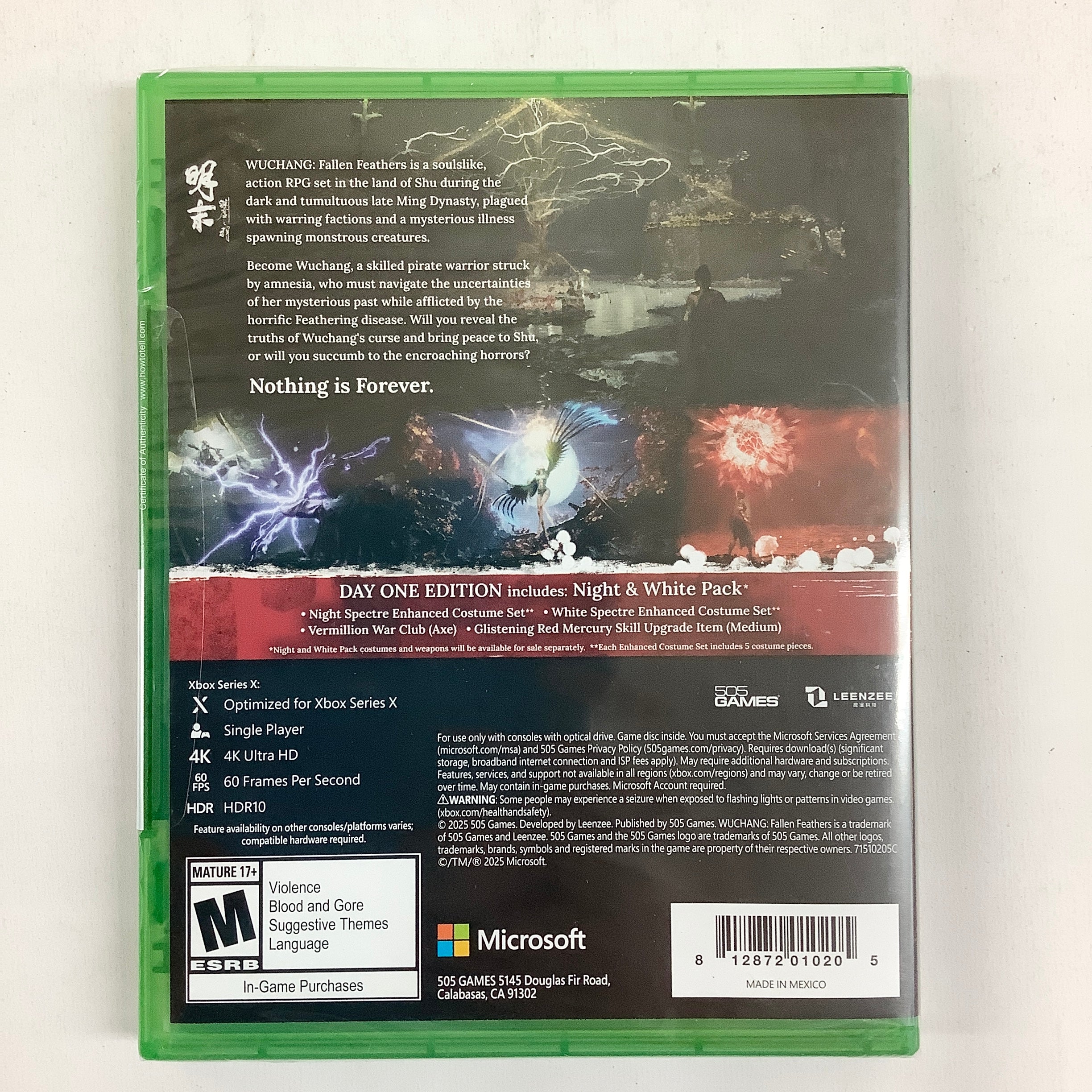WUCHANG: Fallen Feathers (Day 1 Edition) - (XSX) Xbox Series X Video Games 505 Games