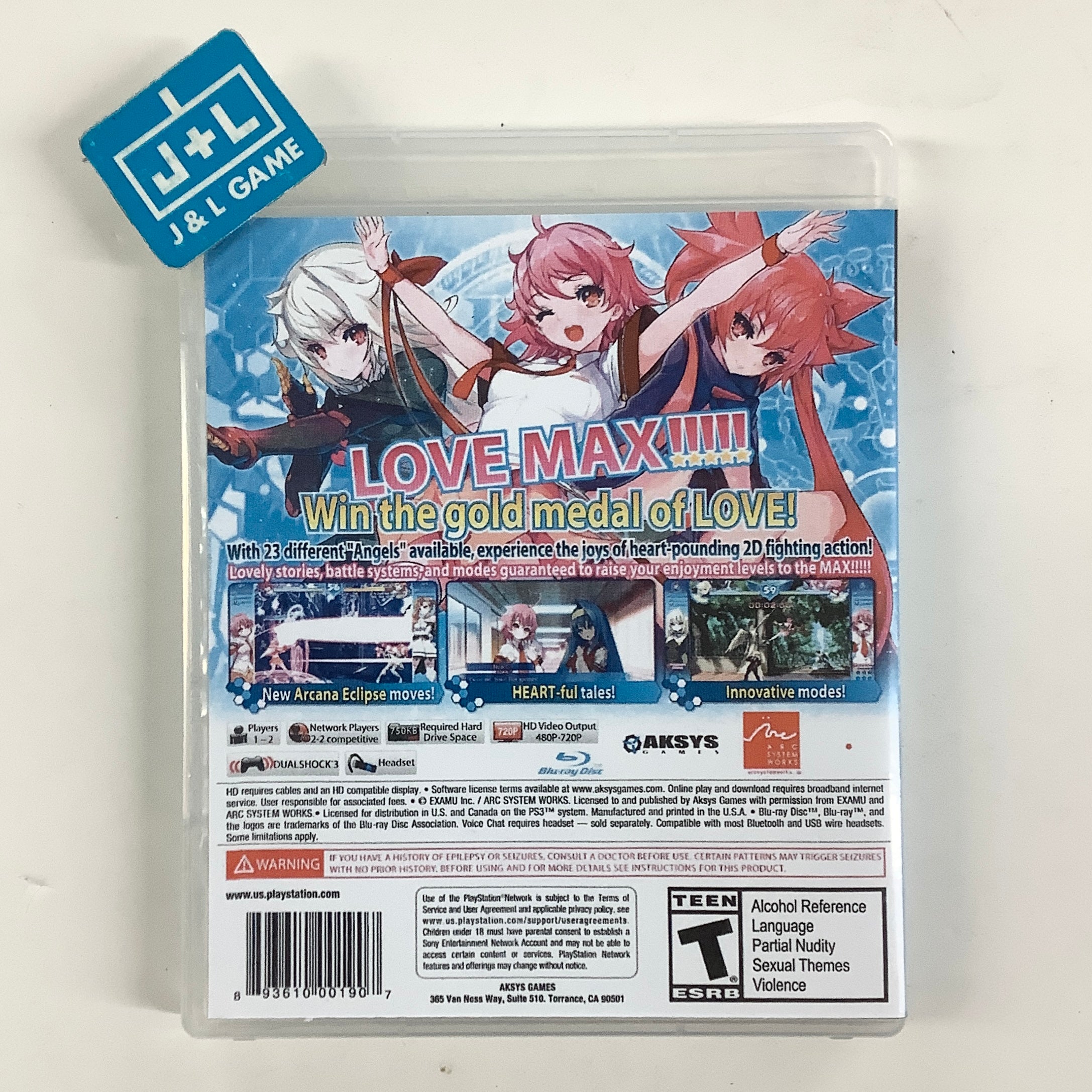 Arcana Heart 3: LOVEMAX!!!!! - (PS3) PlayStation 3 [Pre-Owned] Video Games Aksys Games