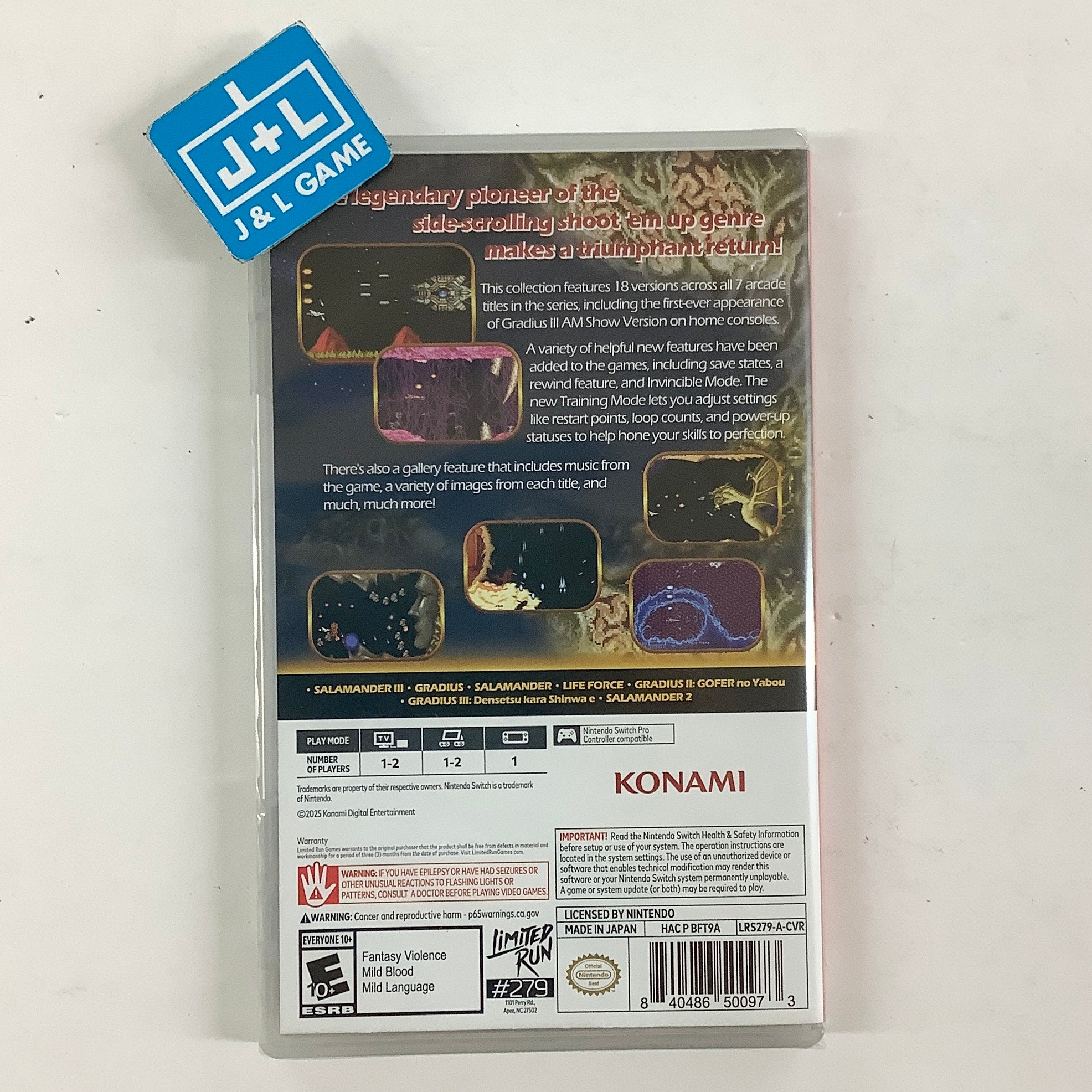 Gradius Origins (Gradius 2 Cover Art) (Limited Run Games #279) (NSW) Nintendo Switch Video Games Limited Run