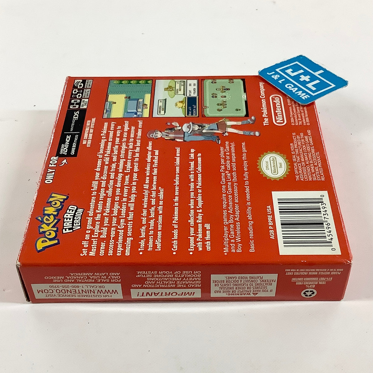 Pokemon FireRed Version (Player's Choice) - (GBA) Game Boy Advance [Pre-Owned] Video Games Nintendo
