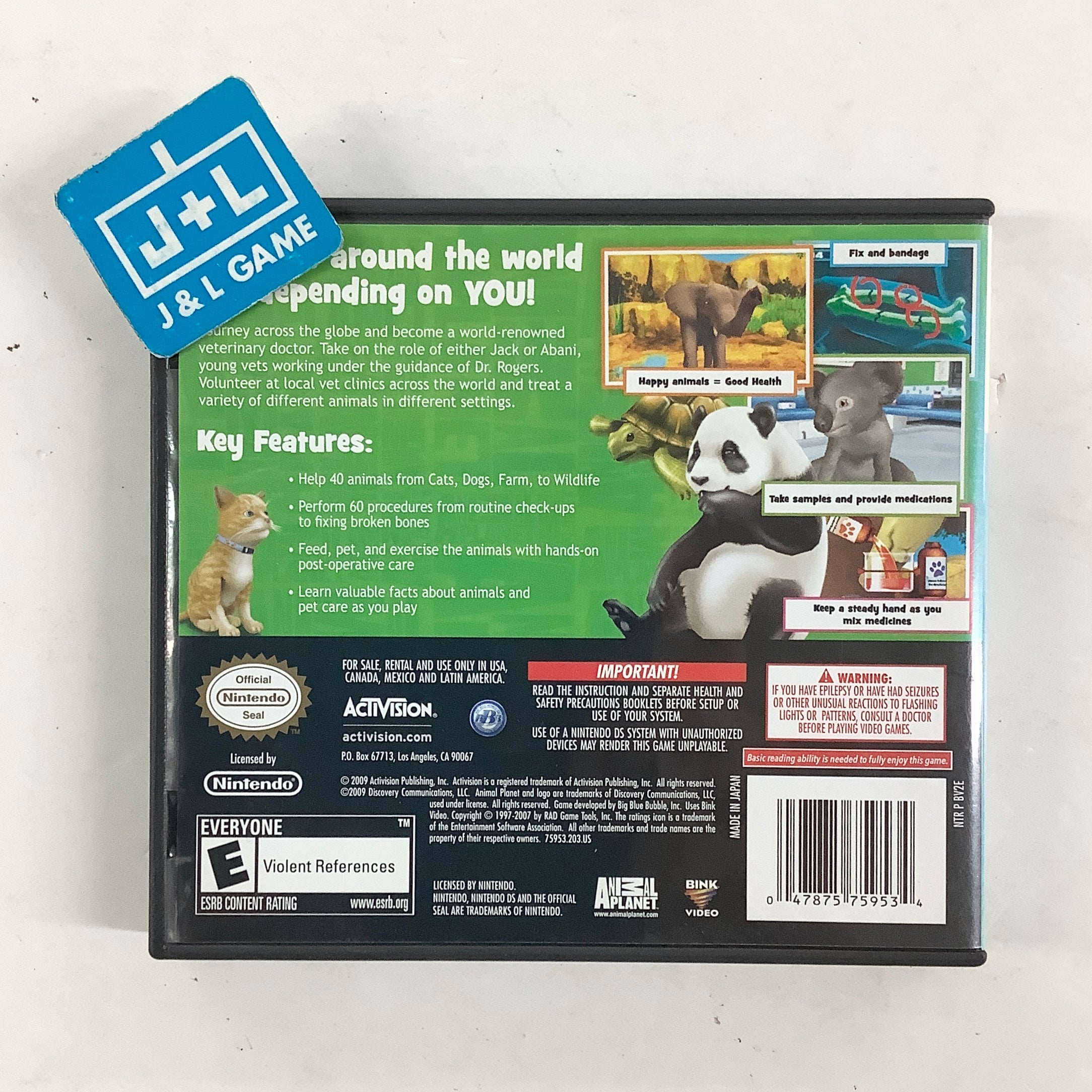 Animal Planet: Vet Life - (NDS) Nintendo DS [Pre-Owned] Video Games Activision