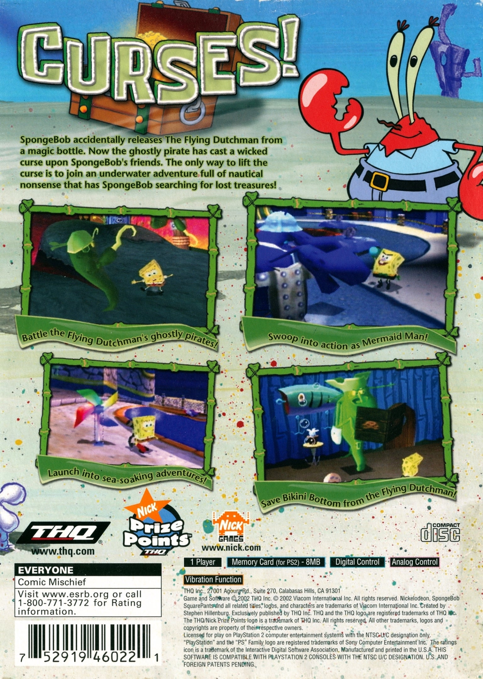 SpongeBob SquarePants: Revenge of the Flying Dutchman - (PS2) PlayStation 2 [Pre-Owned]