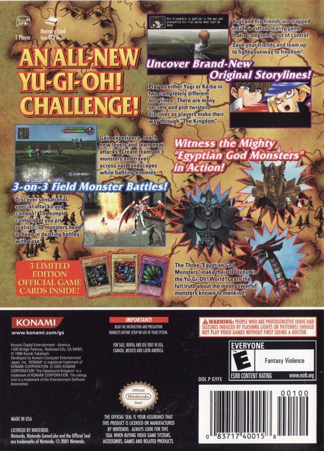 Yu-Gi-Oh! The Falsebound Kingdom (Player's Choice) - (GC) GameCube