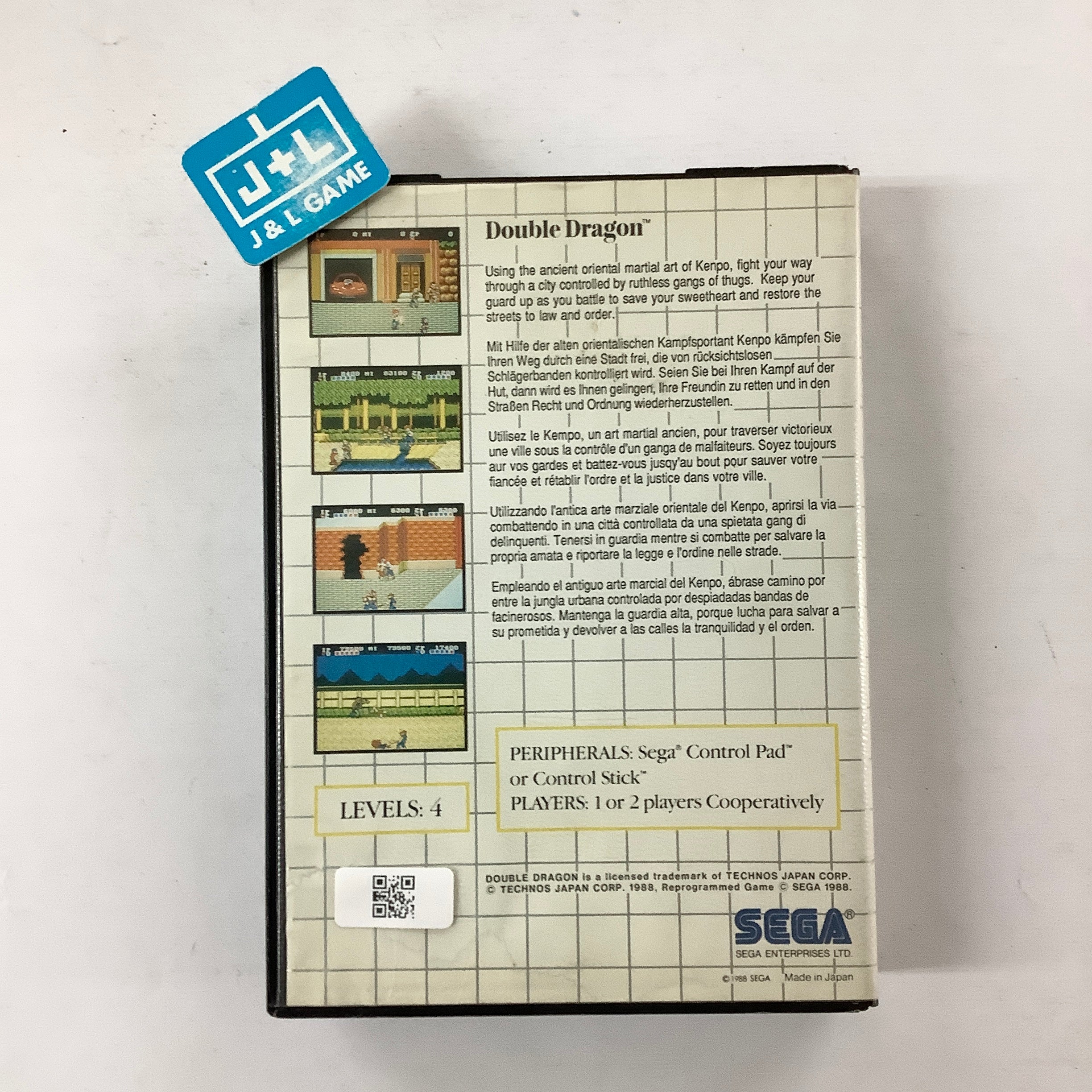 Double Dragon - SEGA Master System [Pre-Owned] (European Import) Video Games Sega   