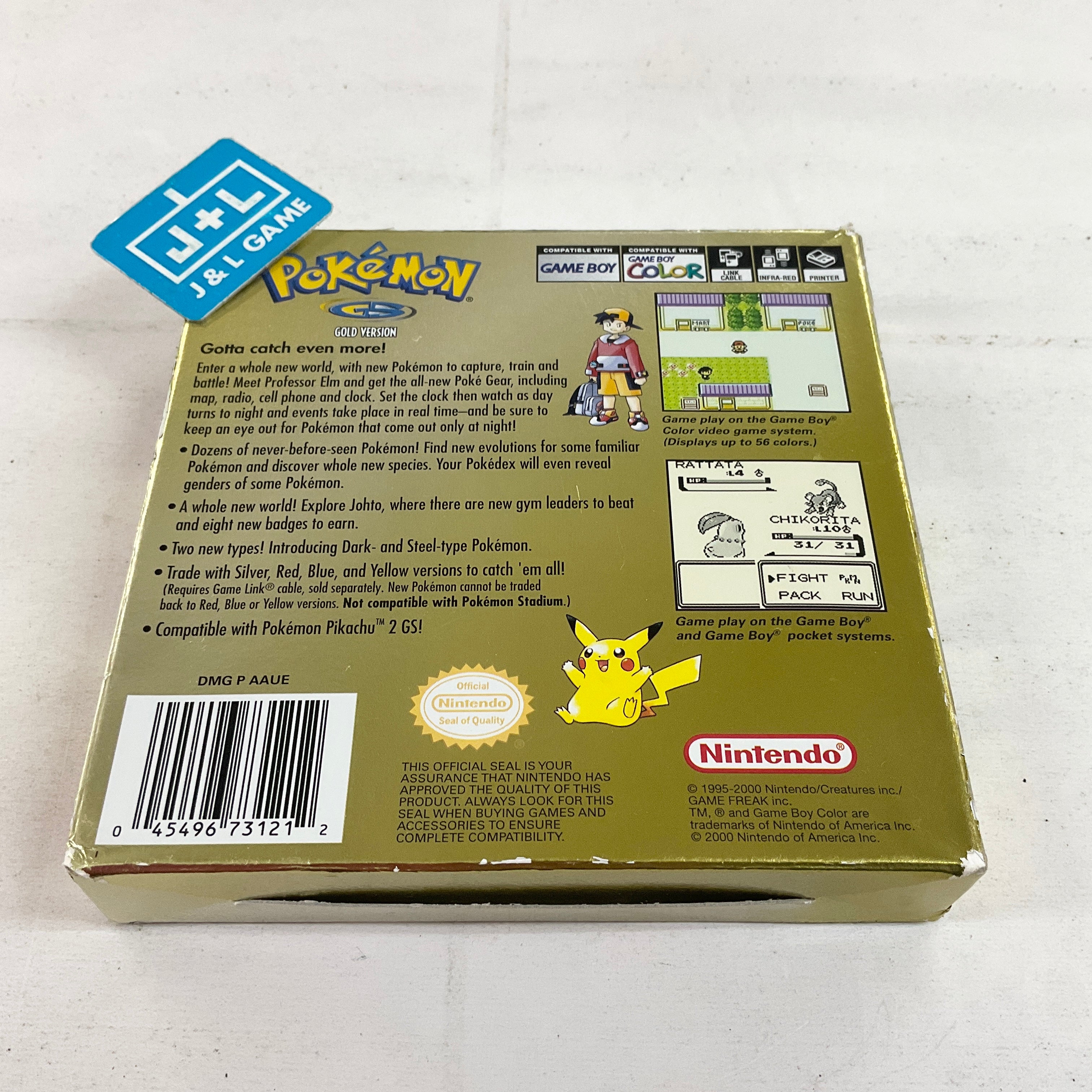 Pokemon Gold Version - (GBC) Game Boy Color [Pre-Owned] Video Games Nintendo