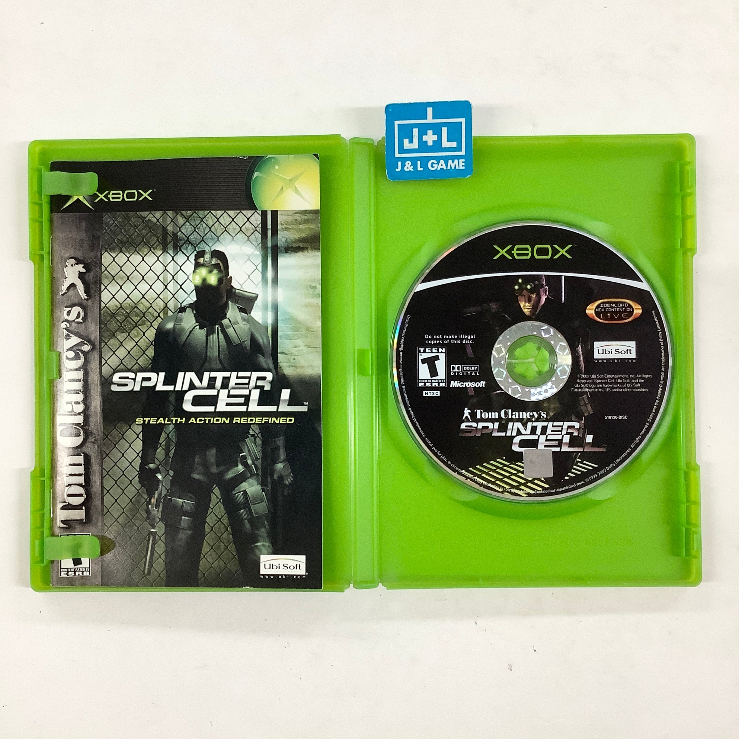 Tom Clancy's Splinter Cell: Stealth Action Redefined - (XB) Xbox [Pre-Owned] Video Games Ubisoft