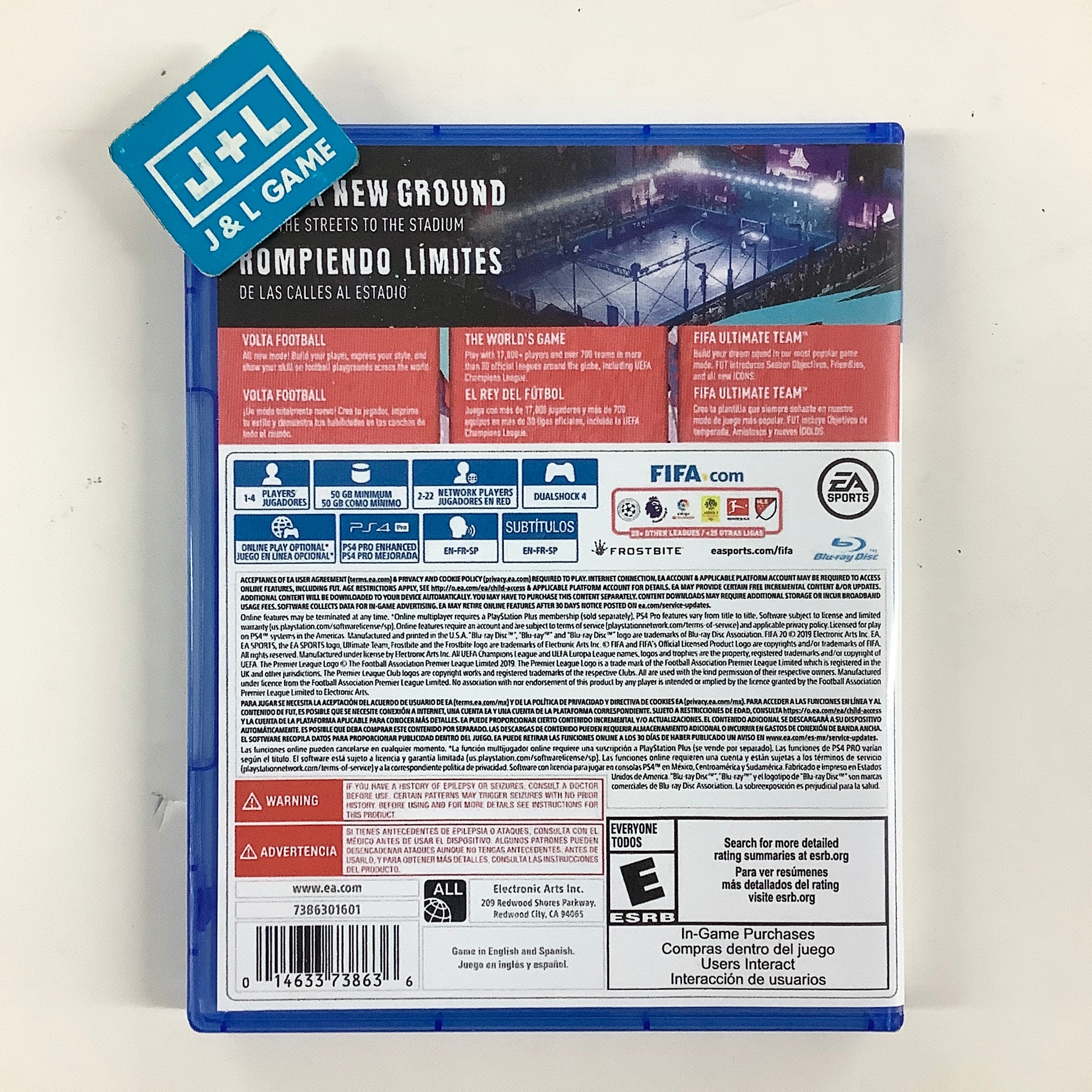 FIFA 20 - (PS4) PlayStation 4 [Pre-Owned] Video Games Electronic Arts