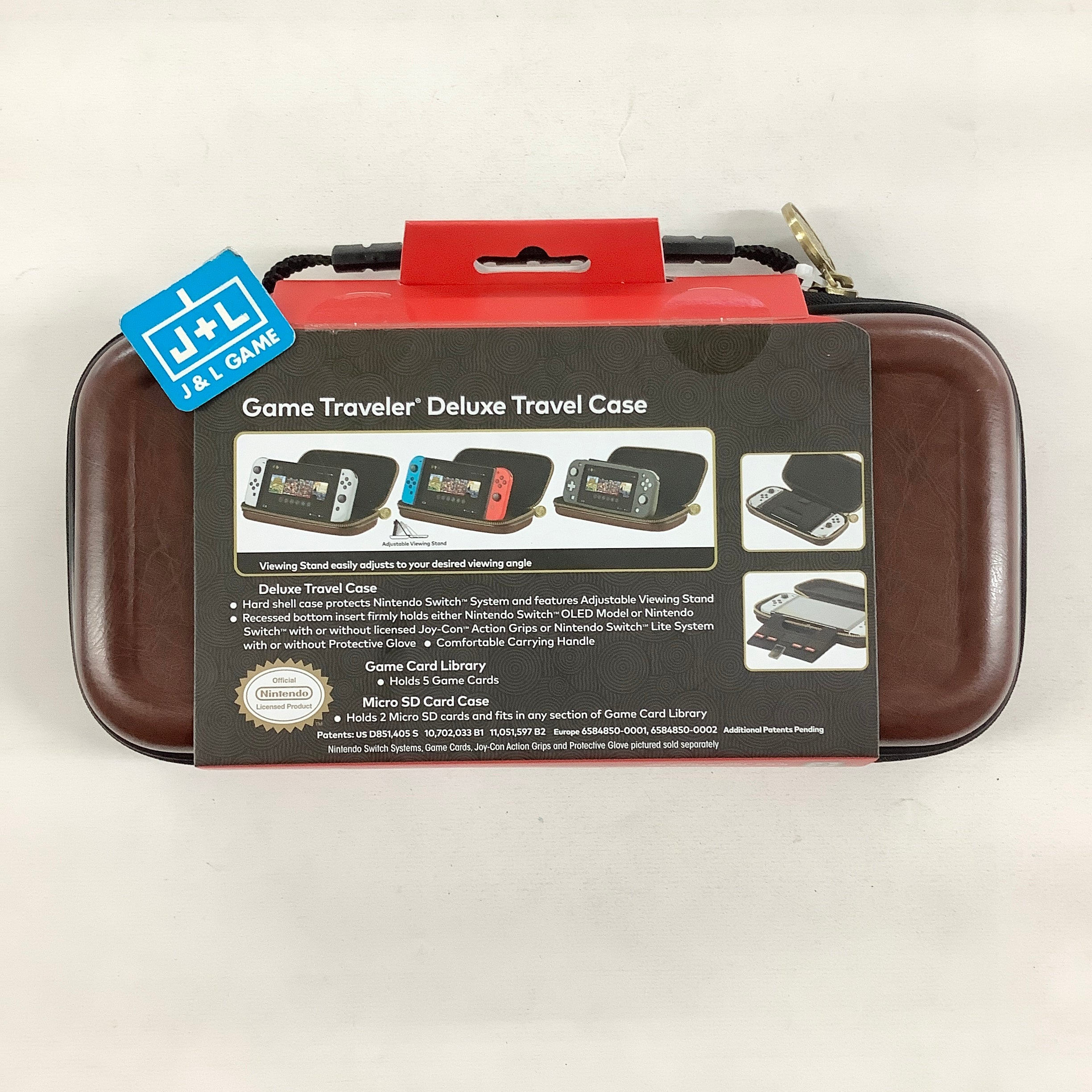 RDS The Legend of Zelda: Tears of the Kingdom Game Traveler Deluxe Travel Case (Brown) - (NSW) Nintendo Switch ACCESSORIES RDS Industries