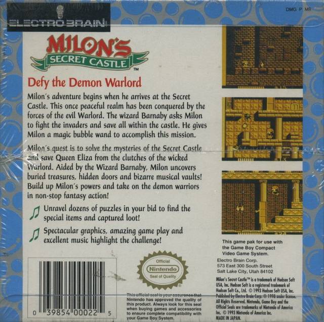 Milon's Secret Castle - (GB) Game Boy [Pre-Owned] Video Games Nintendo