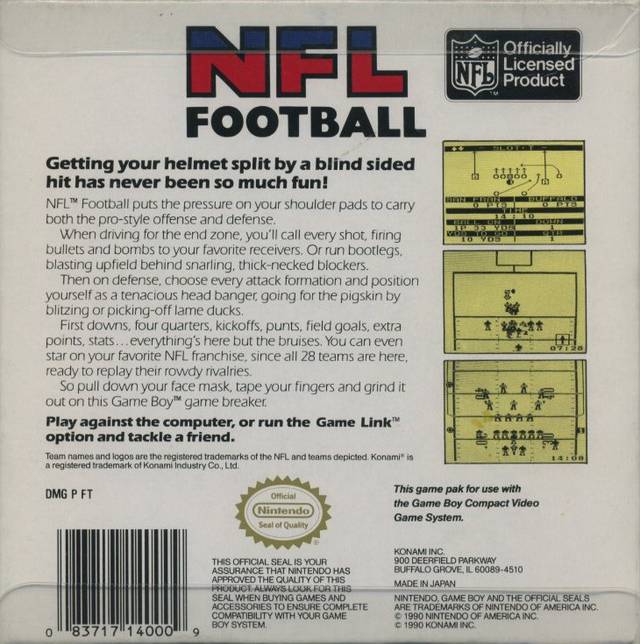NFL Football- (GB) Game Boy [Pre-Owned] Video Games Acclaim   