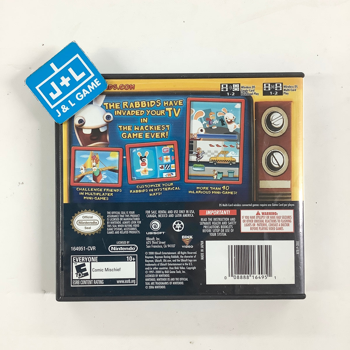 Rayman Raving Rabbids: TV Party - (NDS) Nintendo DS [Pre-Owned] Video Games Ubisoft