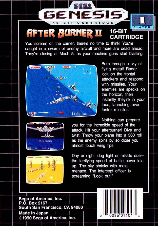 After Burner II - (SG) SEGA Genesis [Pre-Owned] Video Games SEGA   