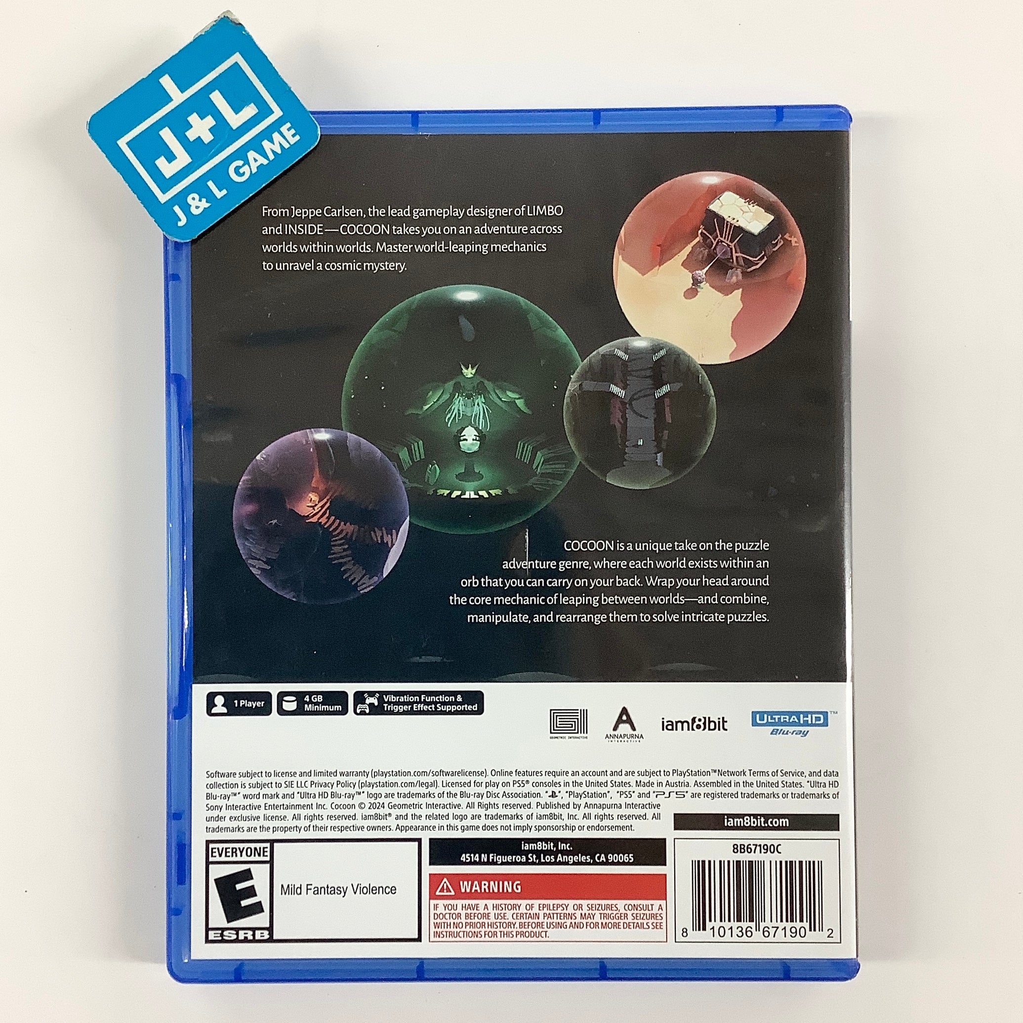 COCOON - (PS5) PlayStation 5 [Pre-Owned] Video Games iam8bit