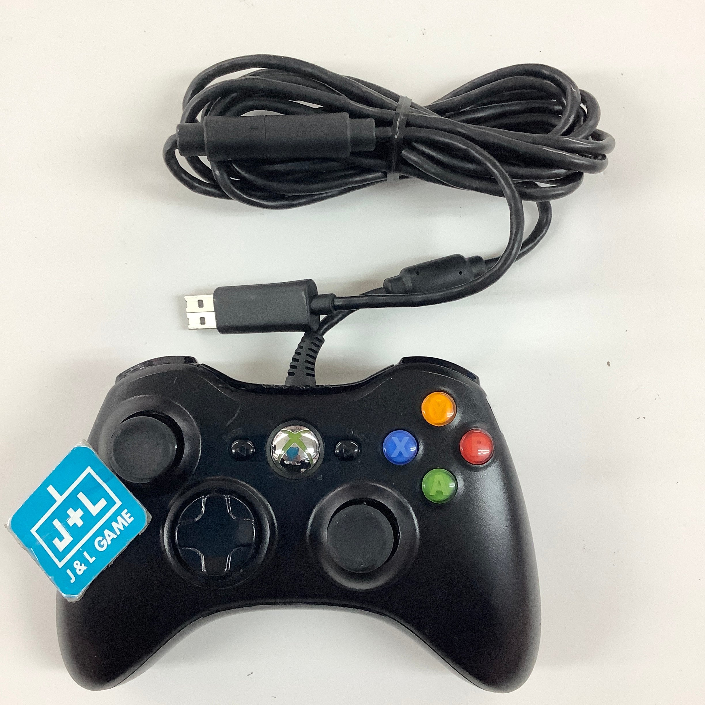 Microsoft Xbox 360 Wired Controller (Black) - Xbox 360 [Pre-Owned] Accessories Microsoft