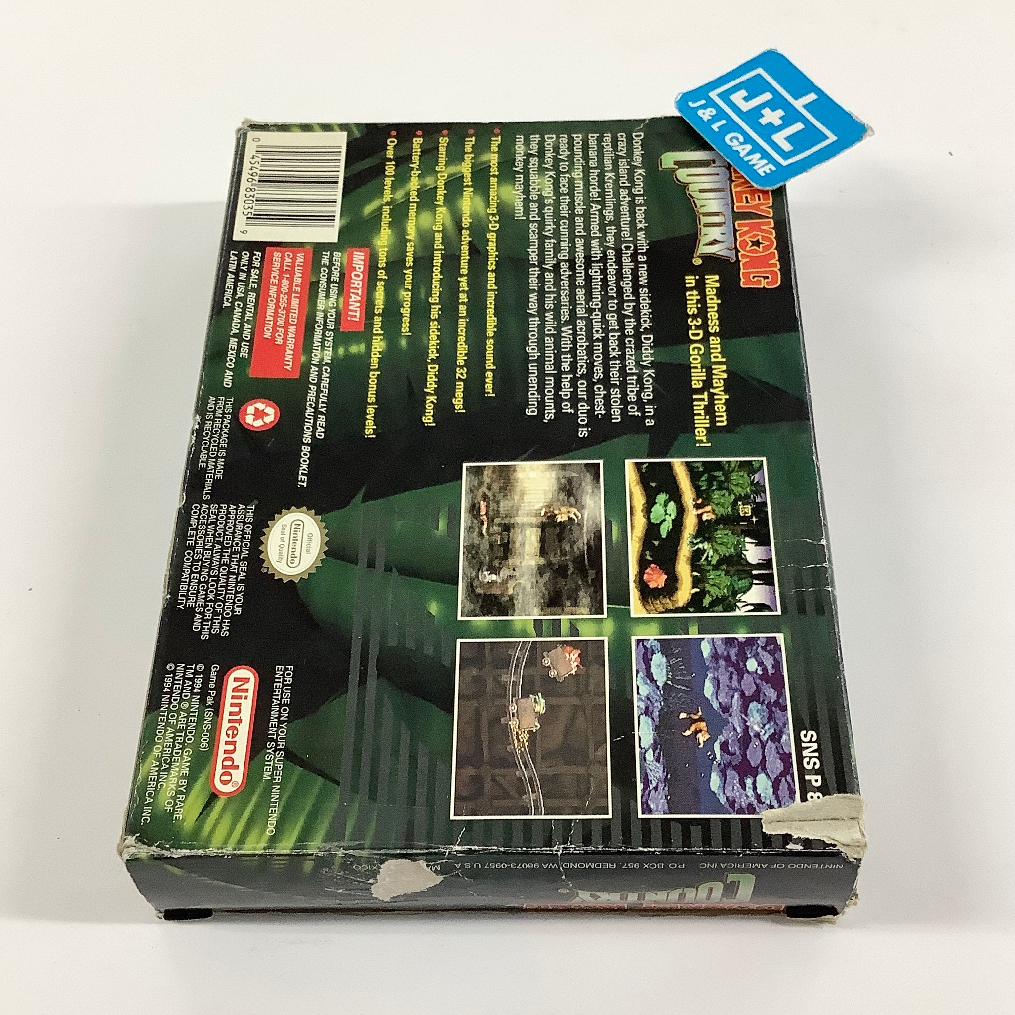 Donkey Kong Country - (SNES) Super Nintendo [Pre-Owned] Video Games Nintendo