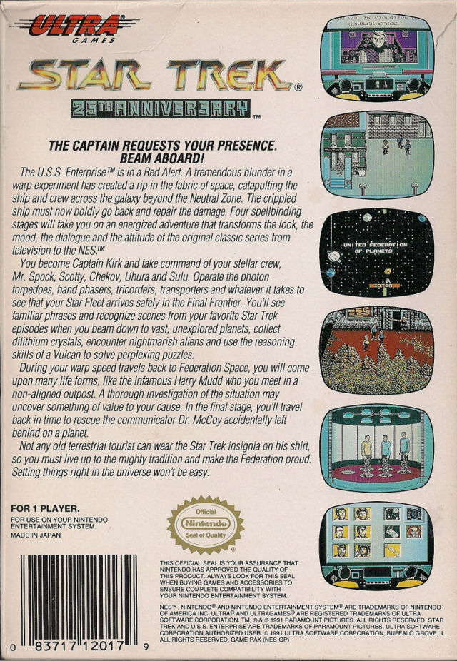 Star Trek: 25th Anniversary - (NES) Nintendo Entertainment System [Pre-Owned]
