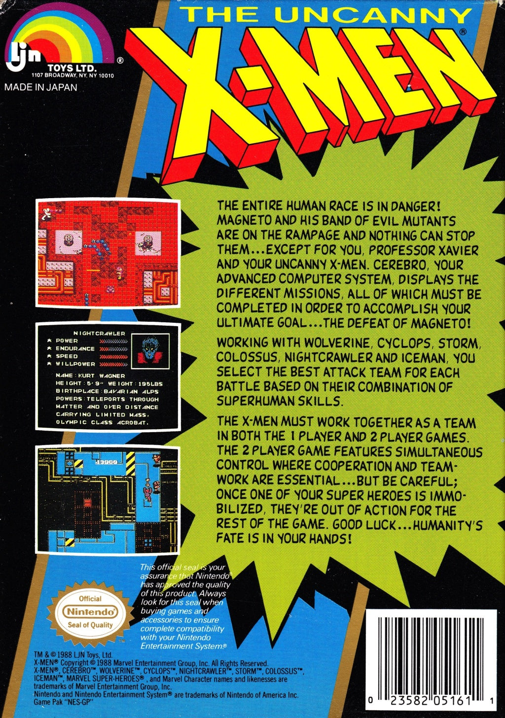 The Uncanny X-Men - (NES) Nintendo Entertainment System [Pre-Owned] Video Games LJN   