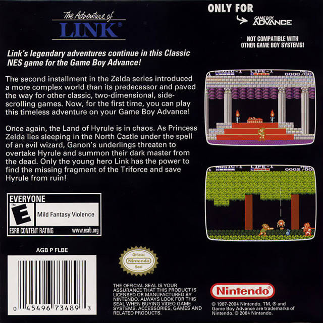 Classic NES Series: Zelda II: The Adventure of Link - (GBA) Game Boy Advance [Pre-Owned] Video Games Nintendo   