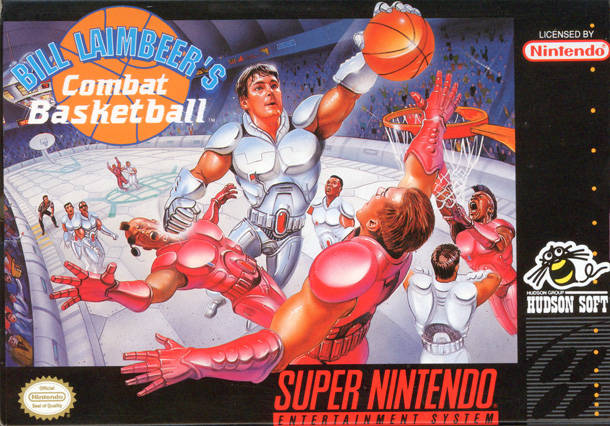 Bill Laimbeer's Combat Basketball - (SNES) Super Nintendo [Pre-Owned] Video Games Hudson Soft   