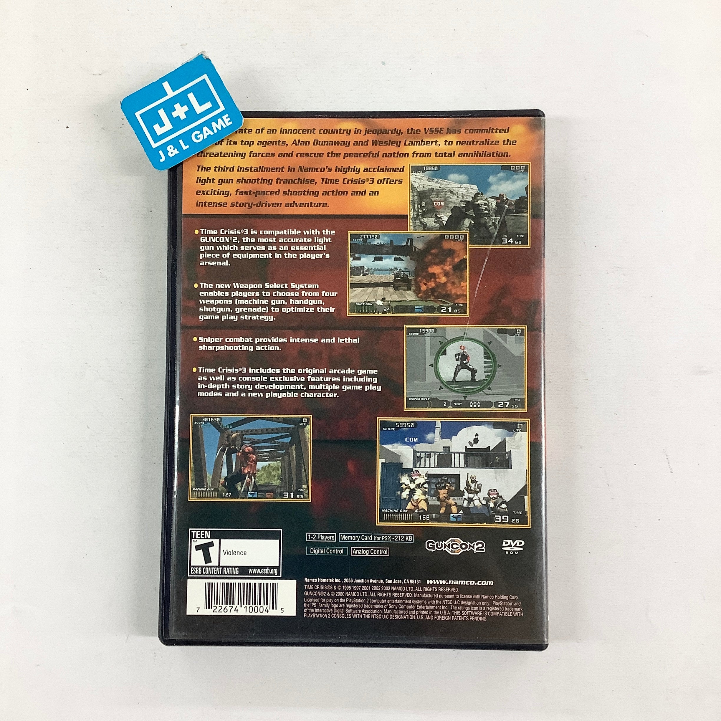 Time Crisis 3 - (PS2) PlayStation 2 [Pre-Owned] Video Games Namco
