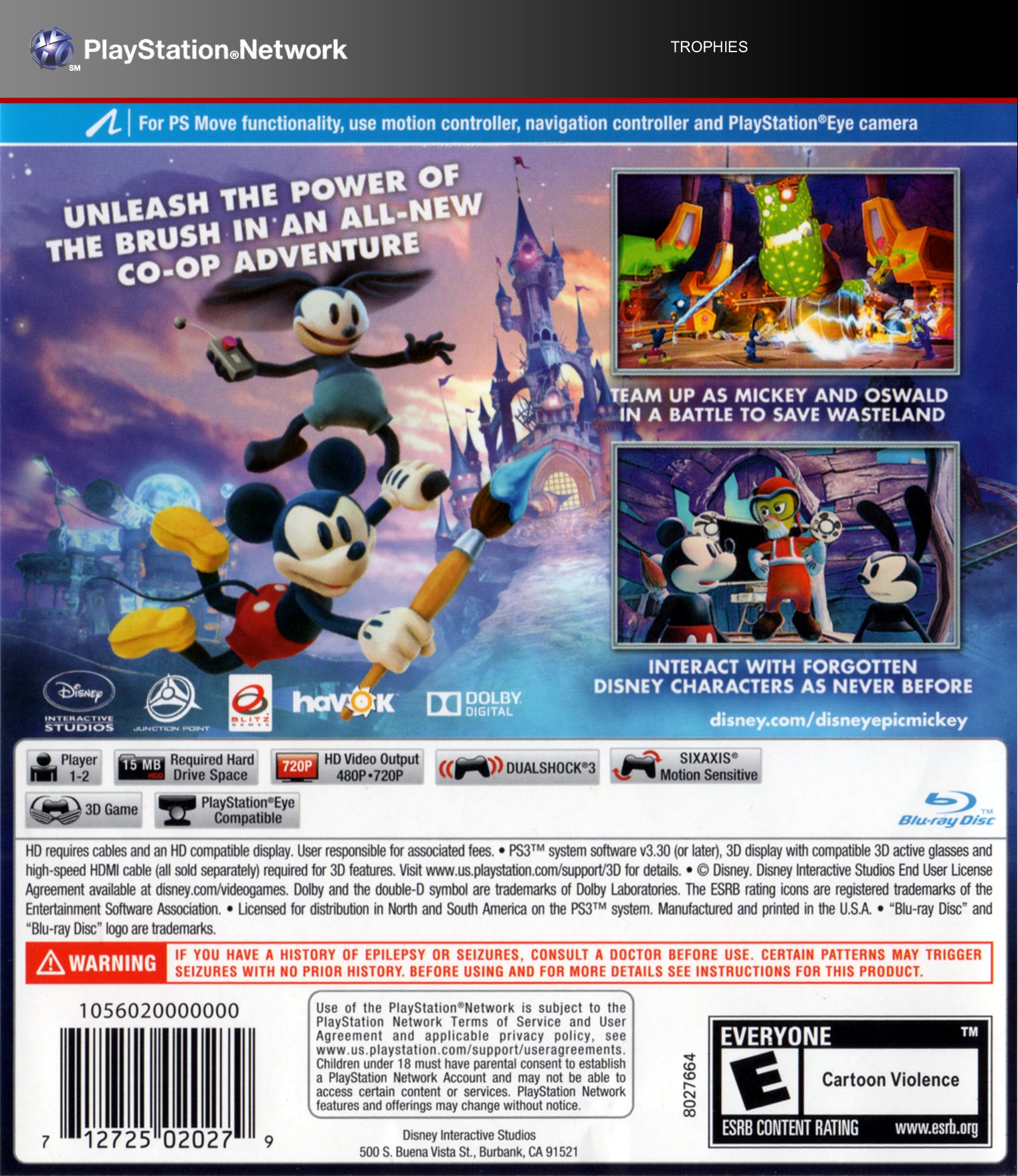 Epic Mickey: Le Retour des Héros - PS3 - Jeu Occasion Pas Cher Epic Mickey: Le Retour des Héros - PS3 - Jeu Occasion Pas Cher