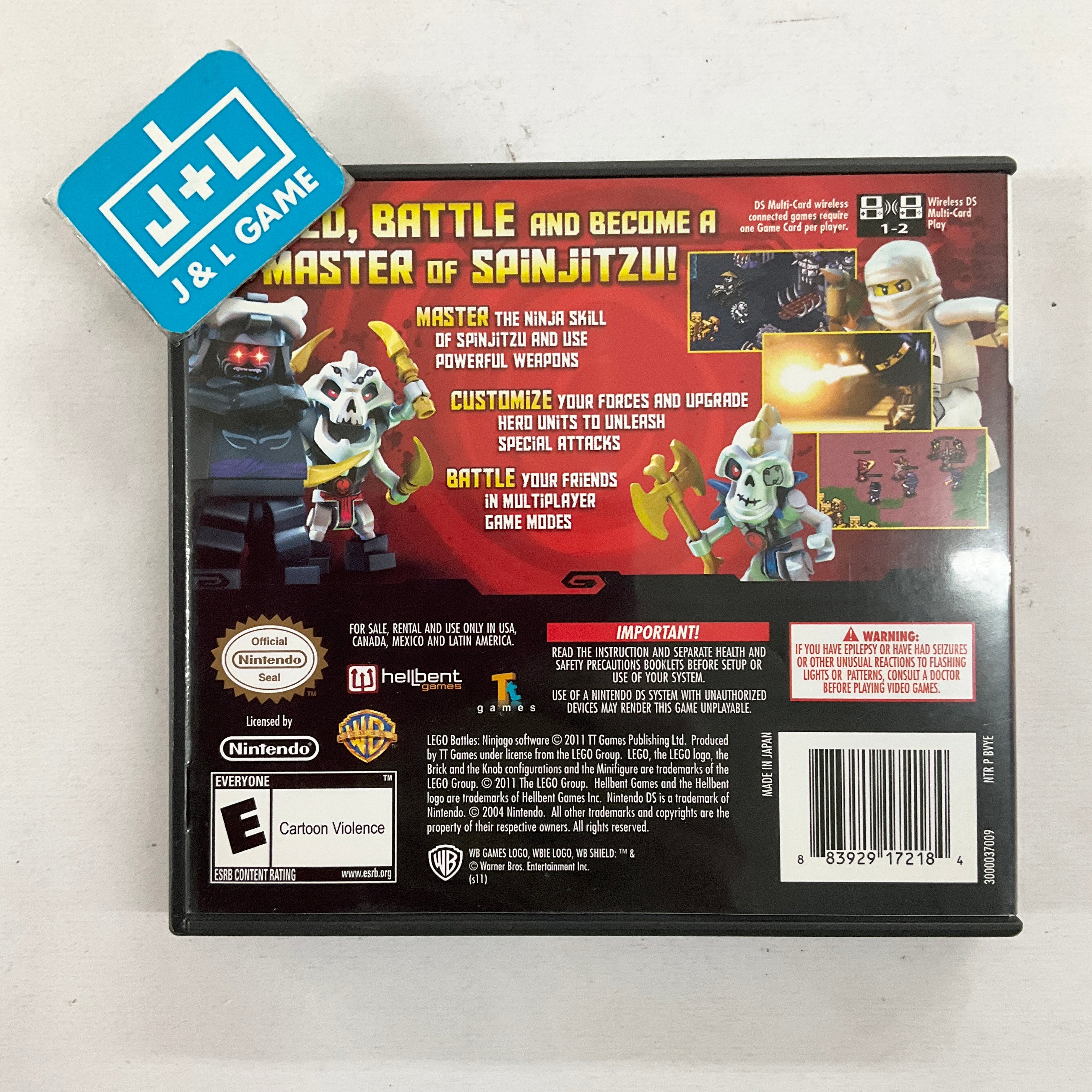 LEGO Battles: Ninjago - (NDS) Nintendo DS [Pre-Owned] Video Games Warner Bros. Interactive Entertainment
