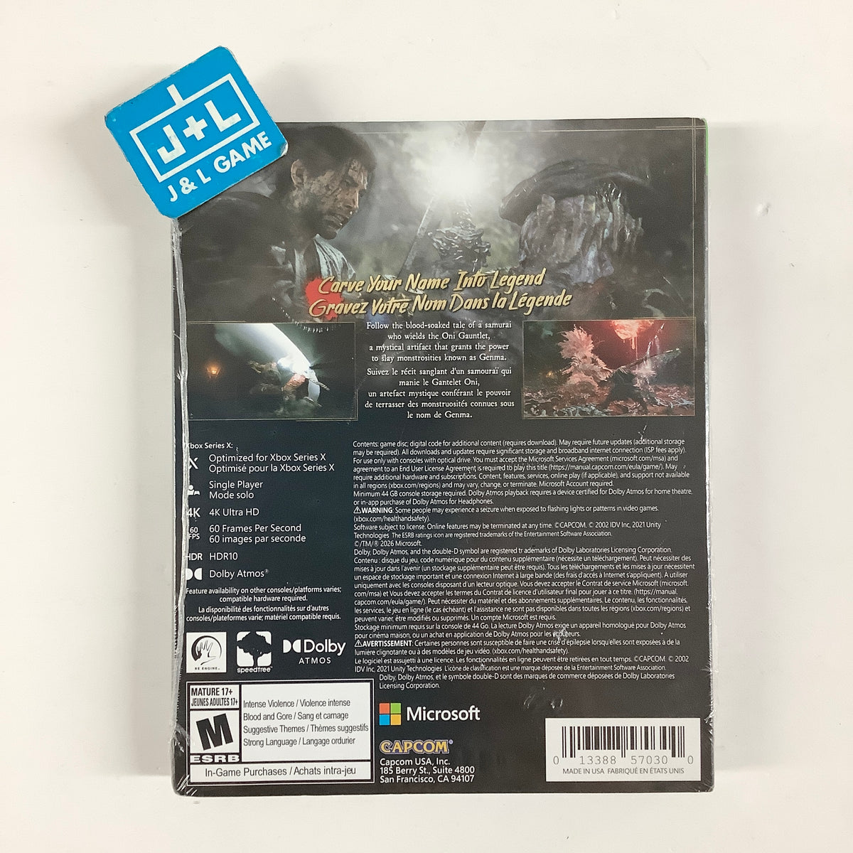 Onimusha: Way of the Sword (Steelbook Edition) - (XSX) Xbox Series X Video Games Capcom