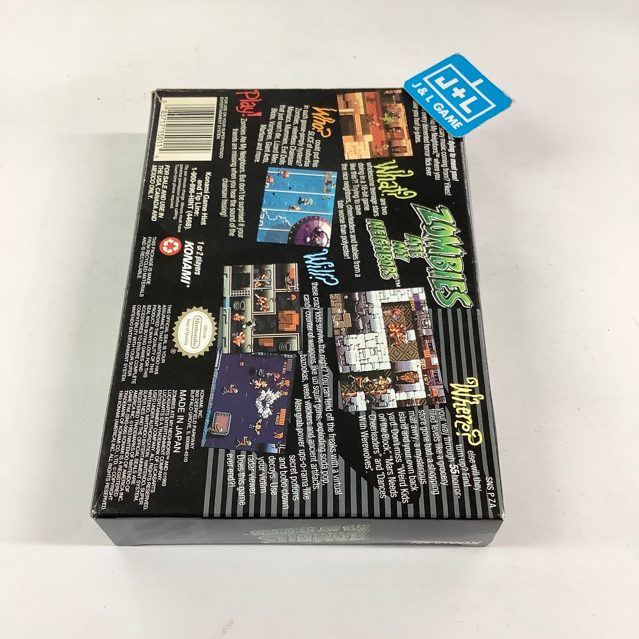 Zombies Ate My Neighbors - (SNES) Super Nintendo [Pre-Owned] Video Games Konami