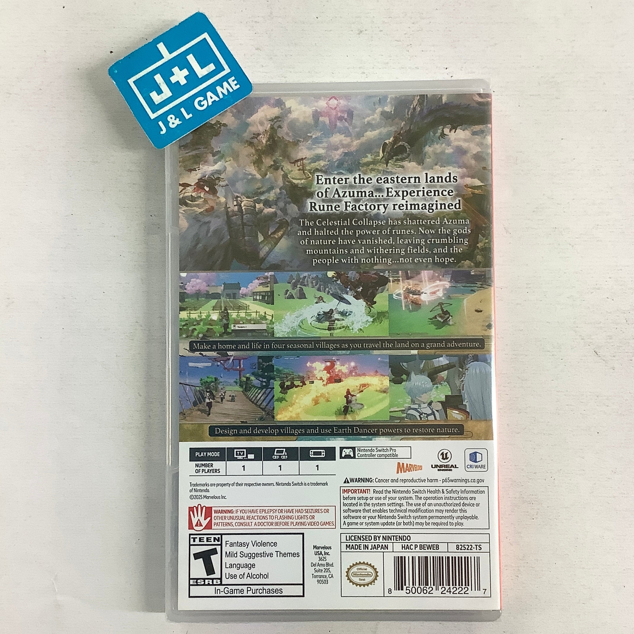 Rune Factory: Guardians of Azuma - (NSW) Nintendo Switch Video Games Xseed Games
