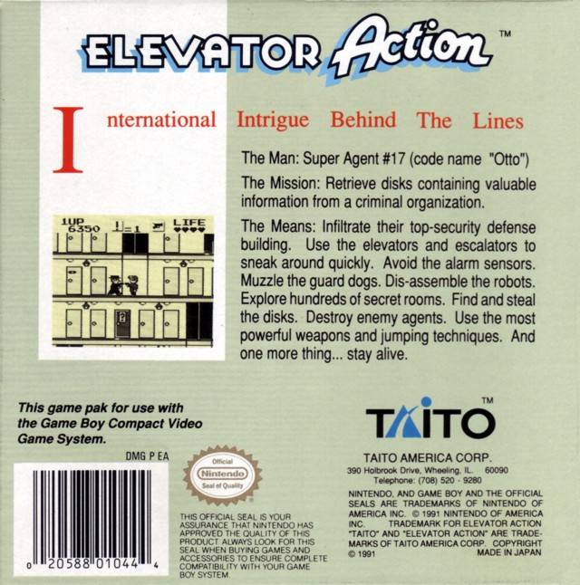 Elevator Action - (GB) Game Boy [Pre-Owned] Video Games Nintendo