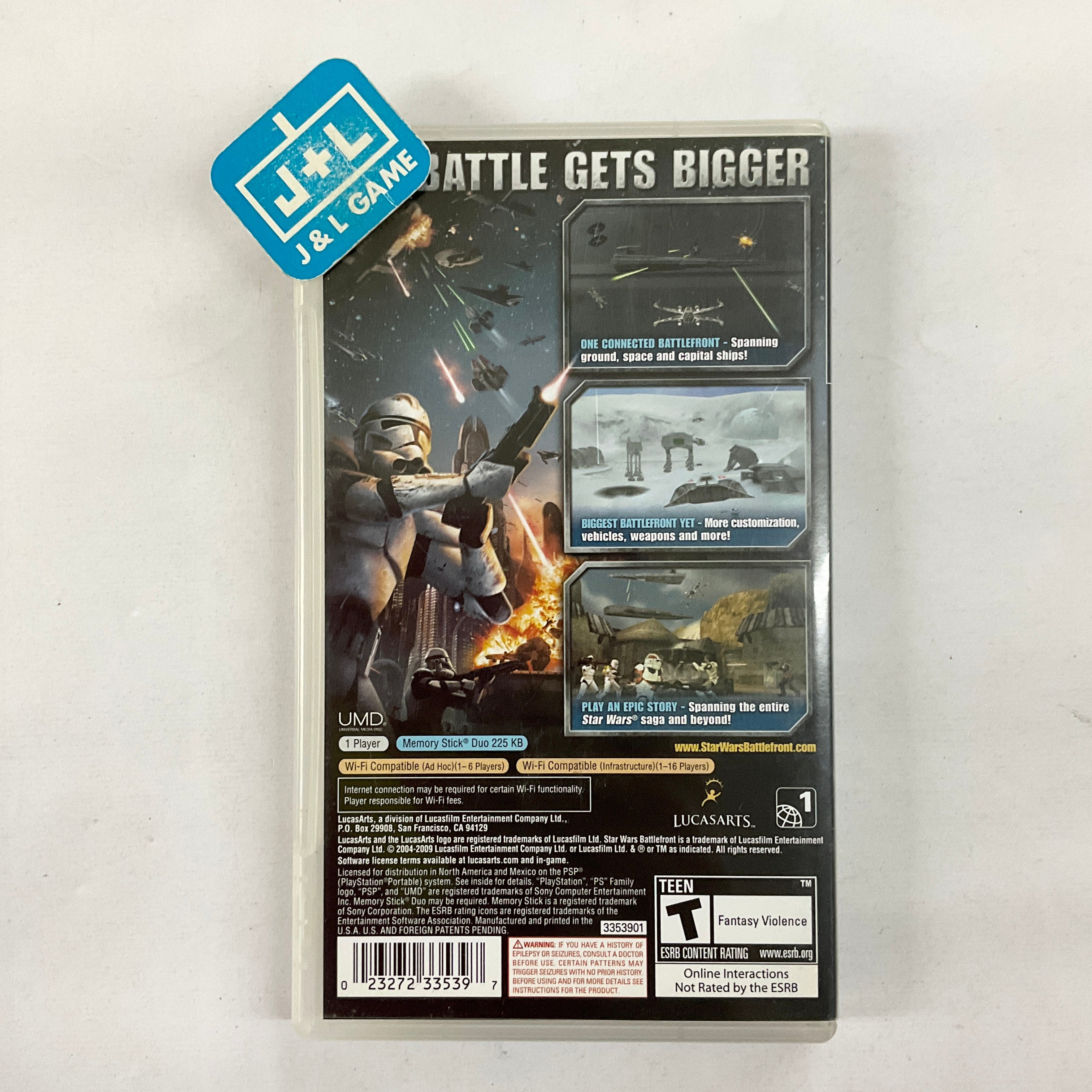 Star Wars Battlefront: Elite Squadron - Sony PSP [Pre-Owned] | J&L