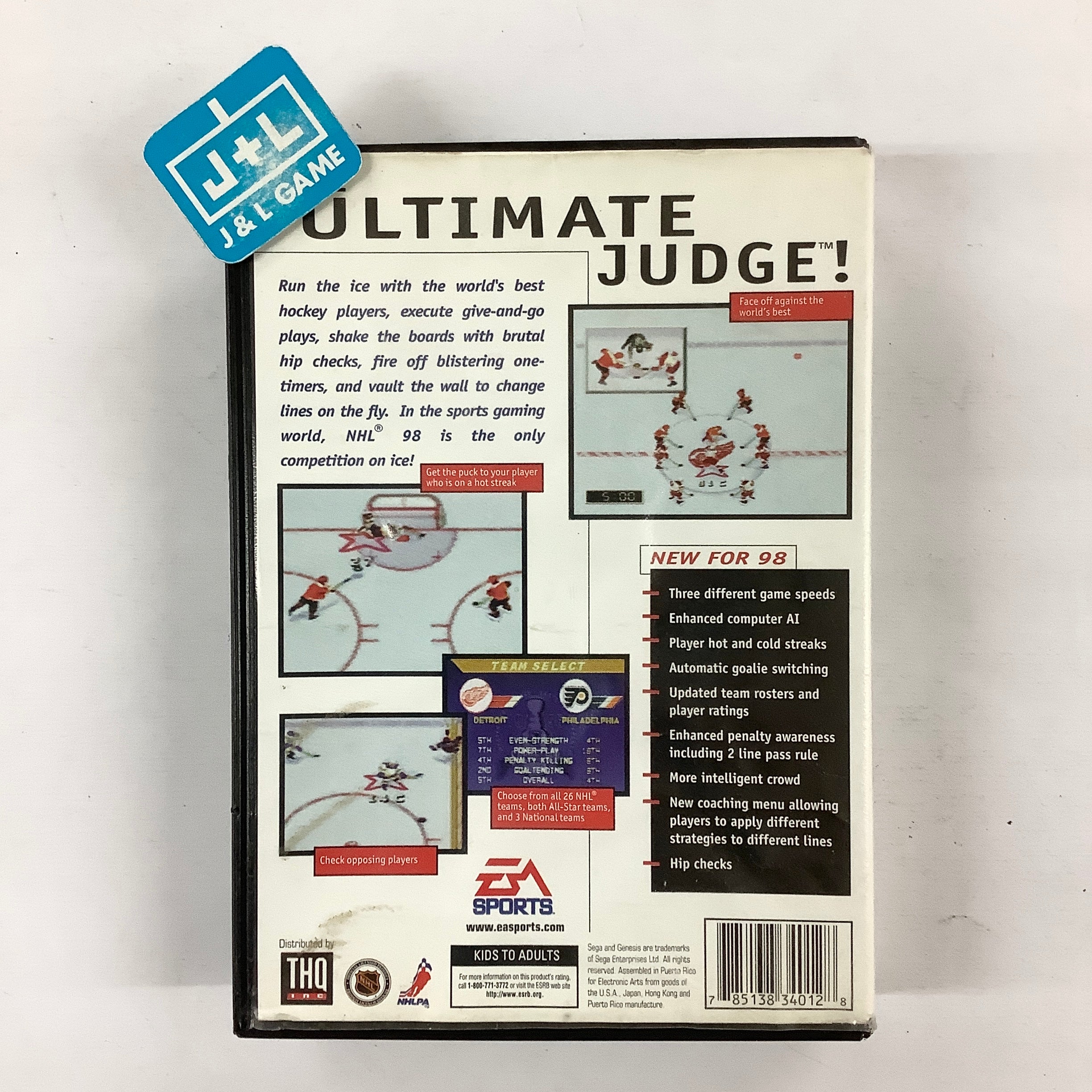 NHL 98 - SEGA Genesis [Pre-Owned] Video Games EA Sports   