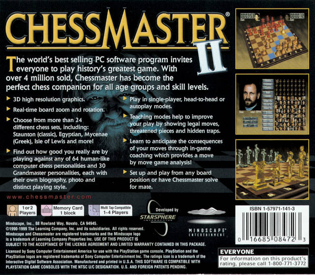 Chessmaster II - (PS1) PlayStation 1 [Pre-Owned] Video Games Mindscape