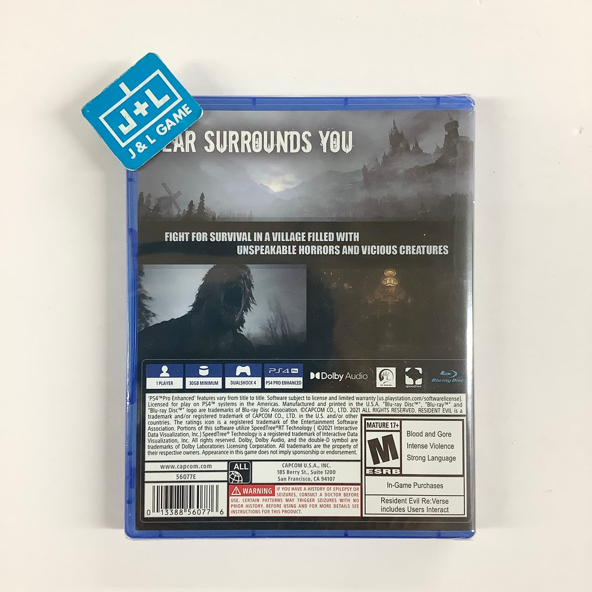 Resident Evil Village - (PS4) PlayStation 4 Video Games Capcom