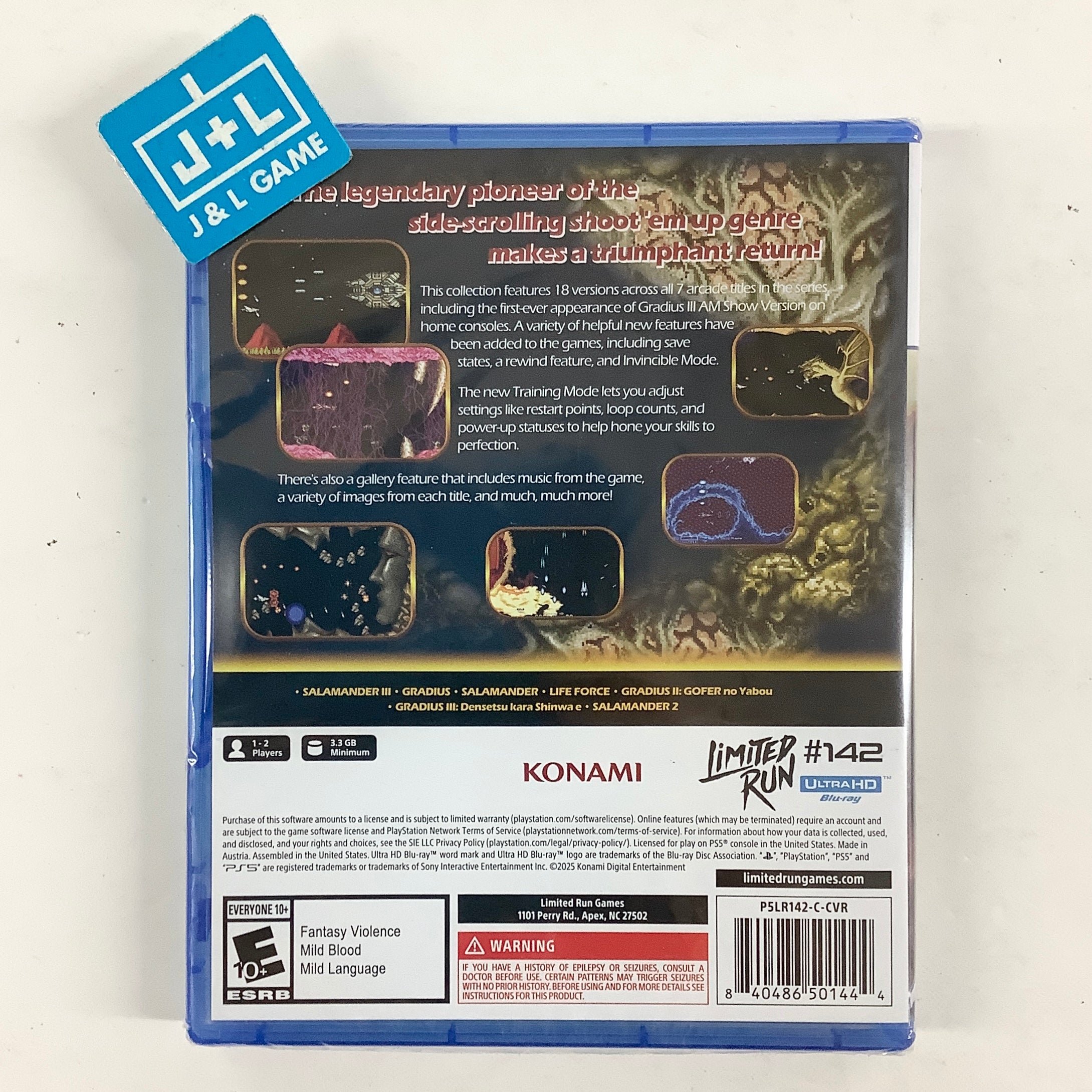 Gradius Origins (Salamander 3 Cover Art) (Limited Run Games #142) - (PS5) PlayStation 5 Video Games Limited Run