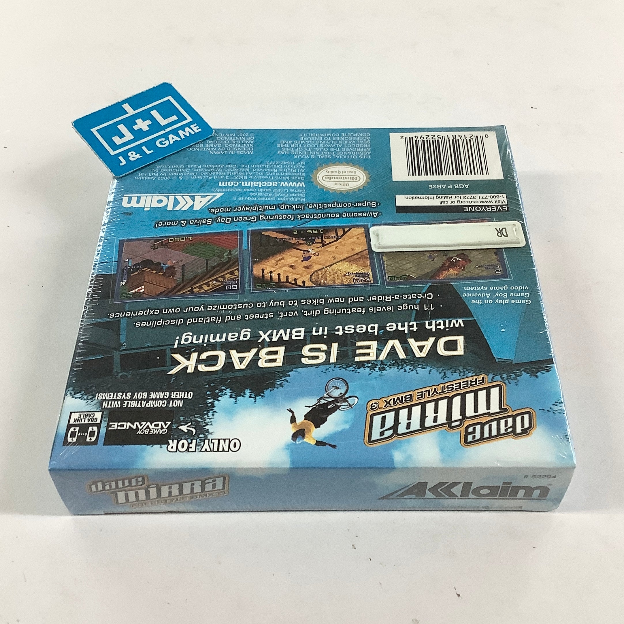Dave Mirra Freestyle BMX 3 - (GBA) Game Boy Advance Video Games Acclaim