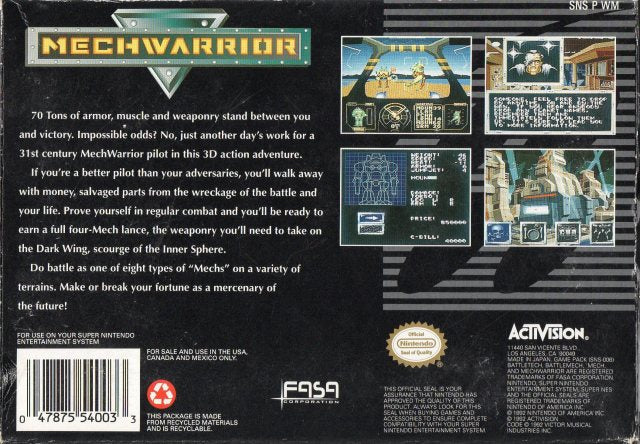 Amazon.com: MechWarrior : Video Games
