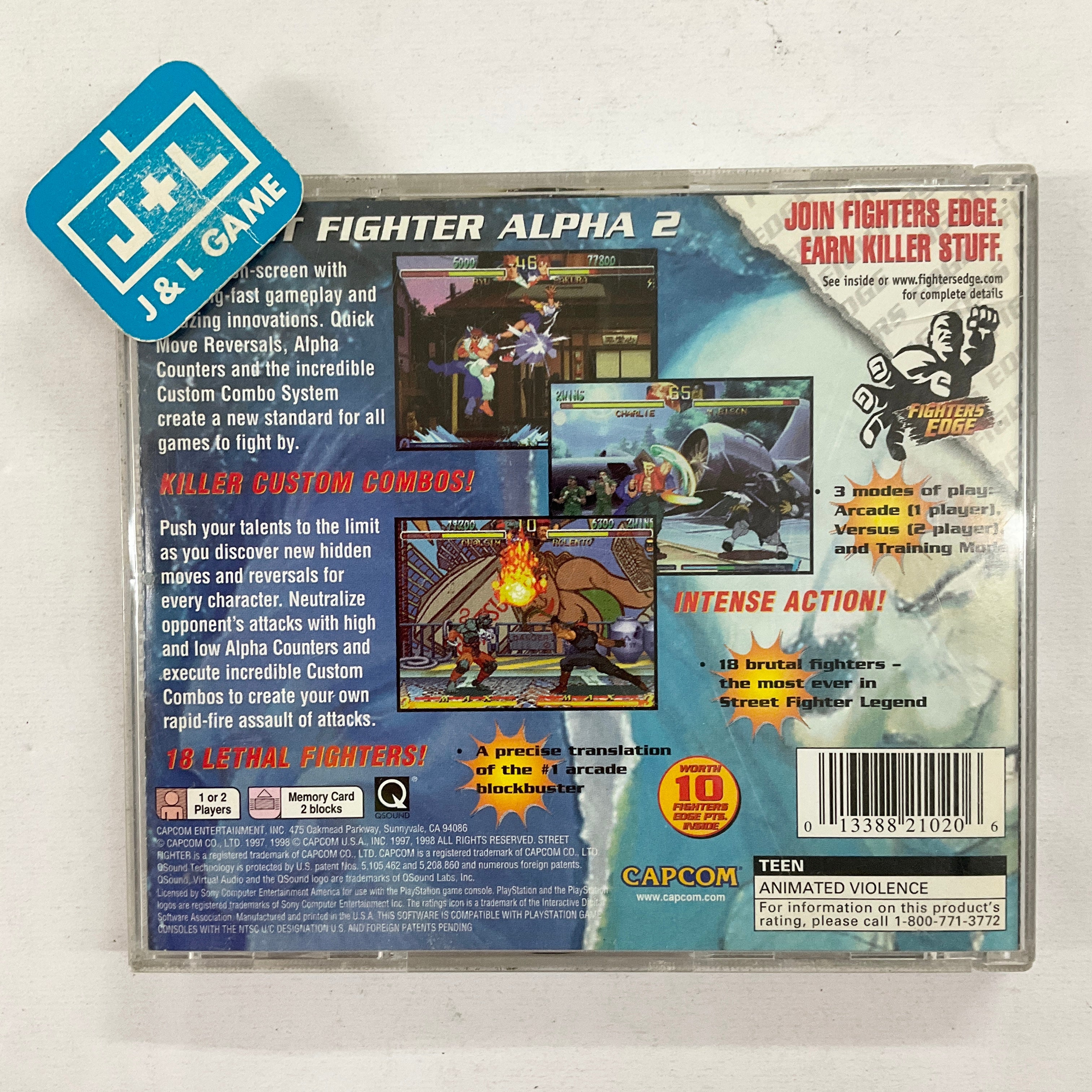 Street Fighter Alpha 2 (Fighter's Edge) - (PS1) PlayStation 1 [Pre-Own ...