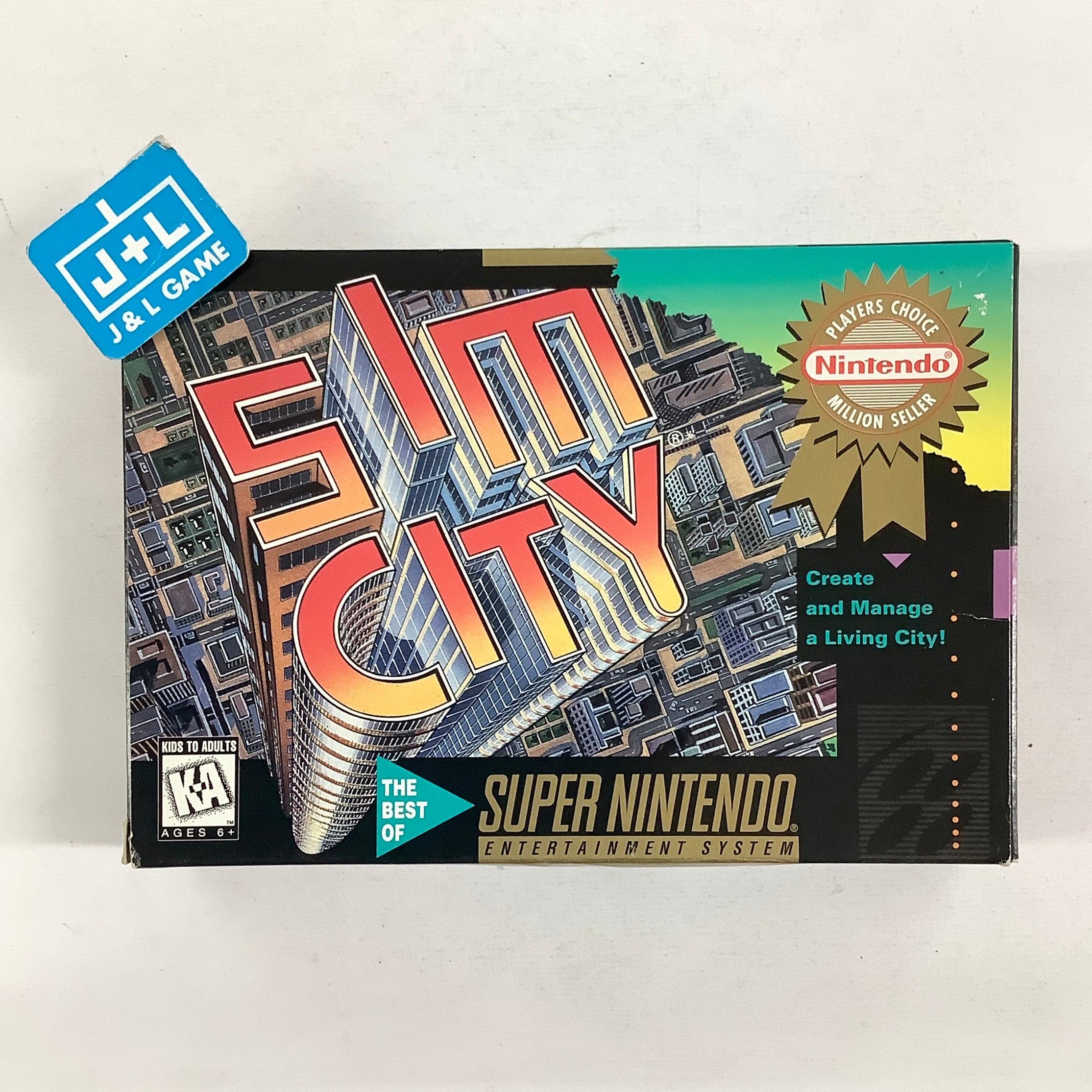 SimCity (Player's Choice) - (SNES) Super Nintendo [Pre-Owned] Video Games Nintendo