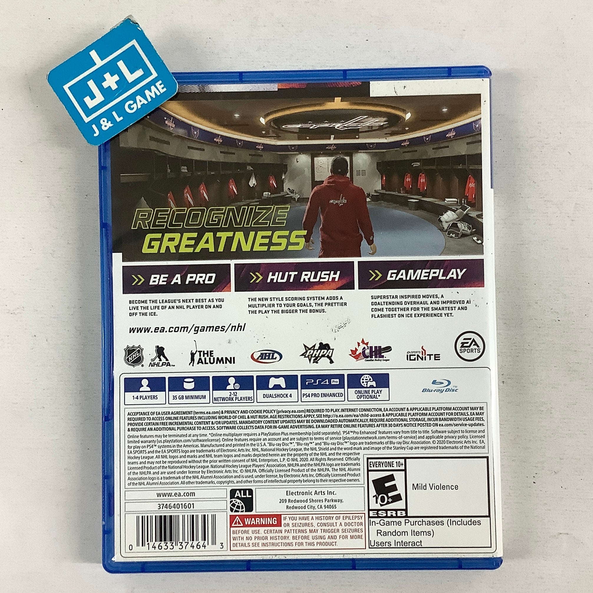 NHL 21 - (PS4) PlayStation 4 [Pre-Owned] Video Games Electronic Arts