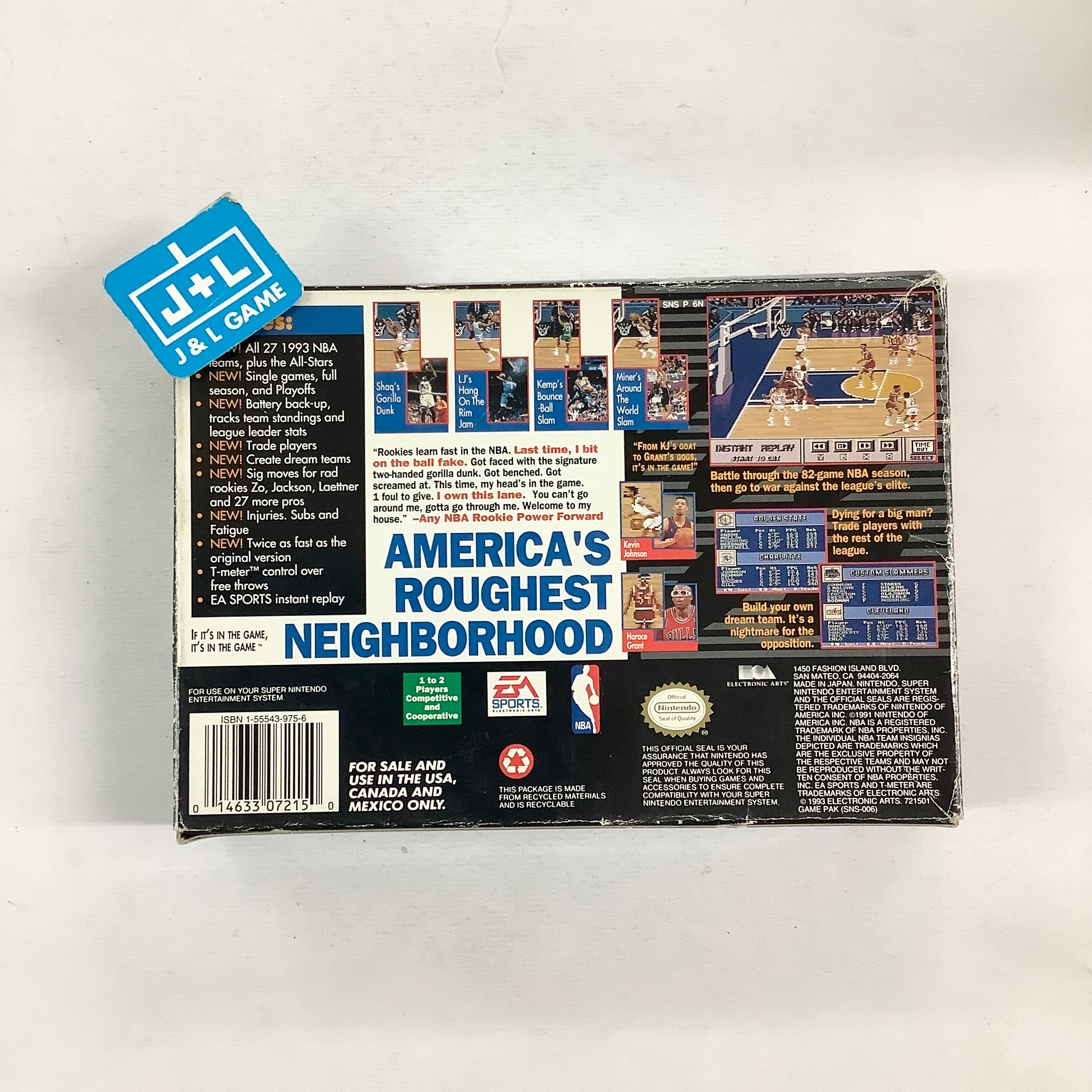 NBA Showdown - (SNES) Super Nintendo [Pre-Owned] Video Games EA Sports