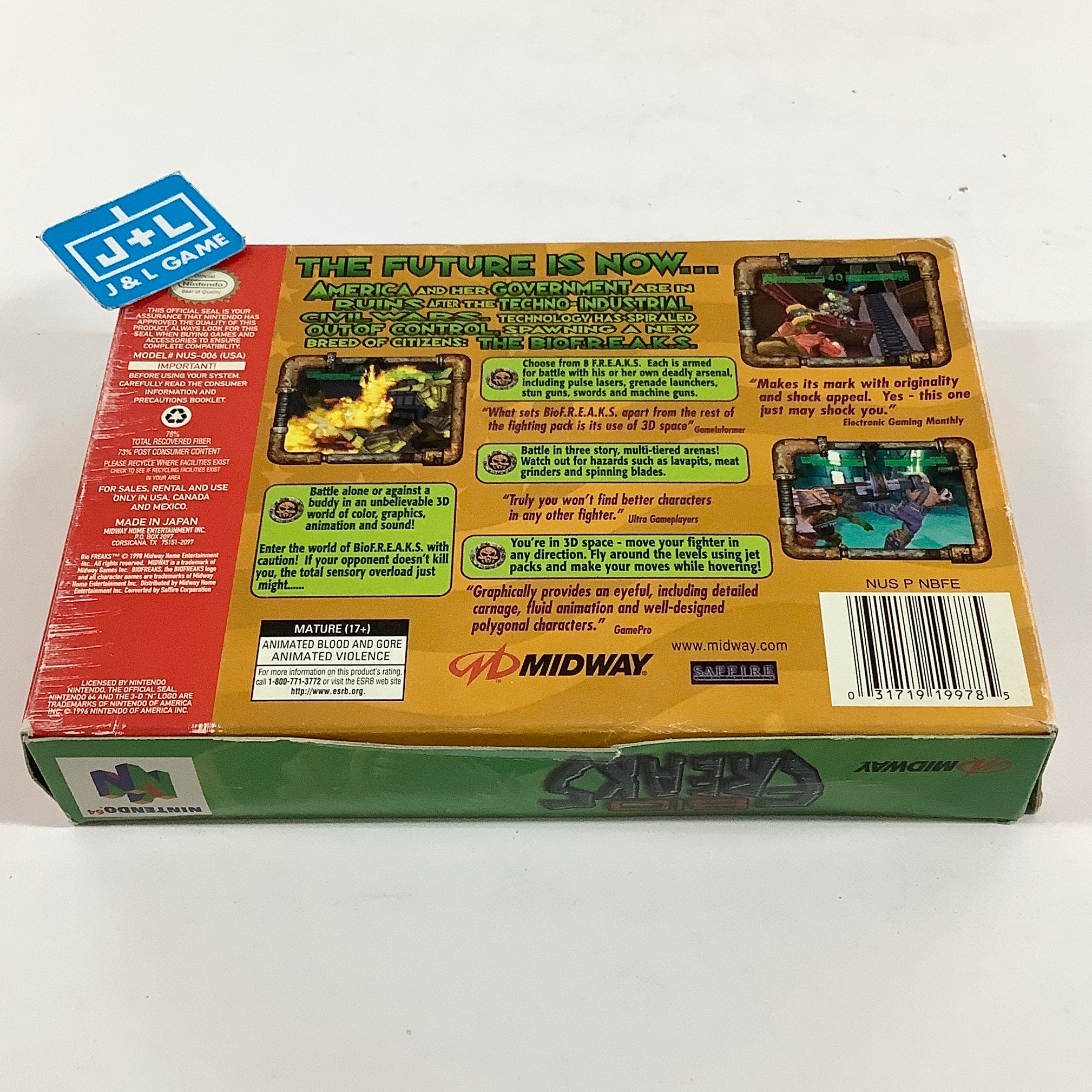 Bio FREAKS - (N64) Nintendo 64 [Pre-Owned] | J&L Game