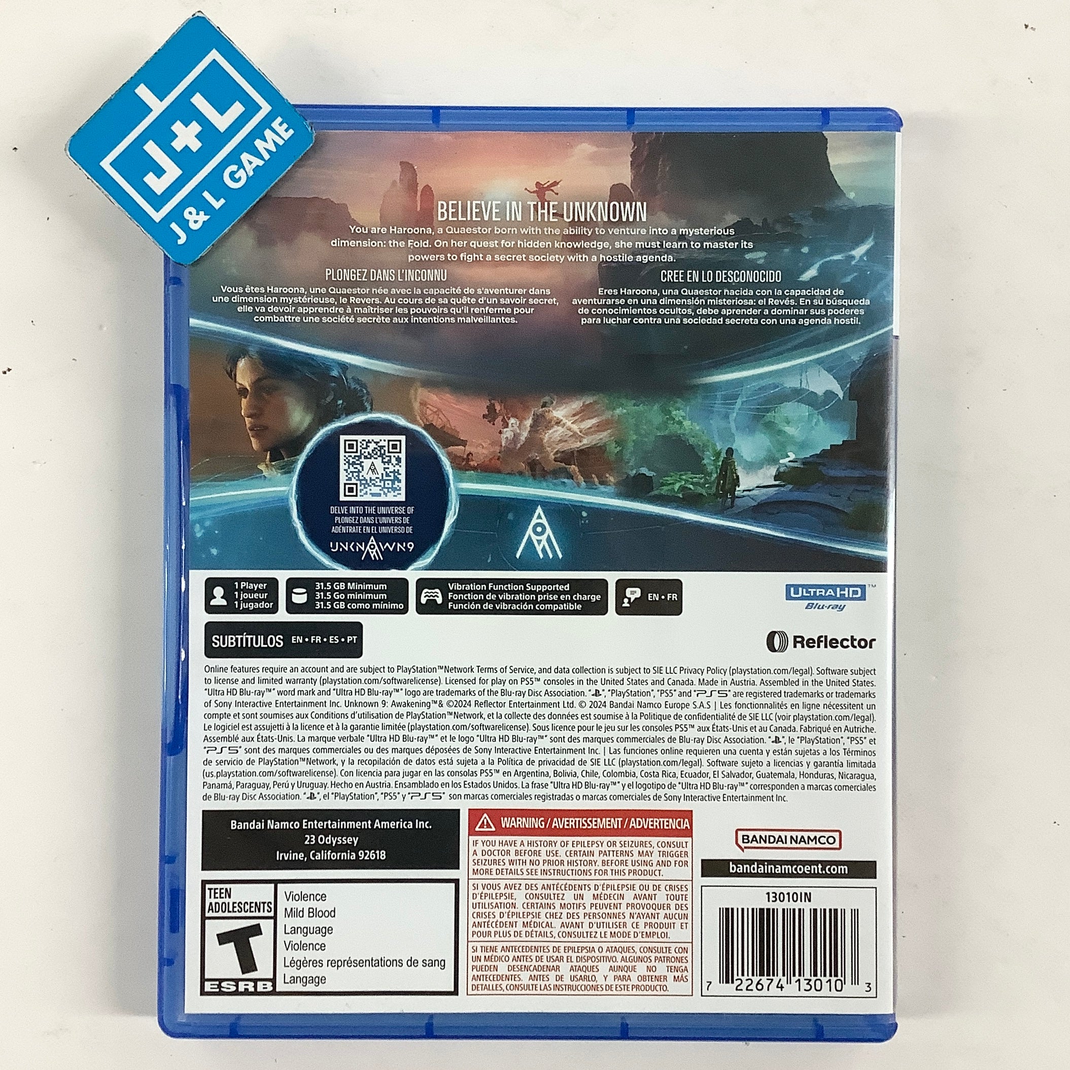 Unknown 9: Awakening - (PS5) PlayStation 5 [Pre-Owned] Video Games BANDAI NAMCO Entertainment