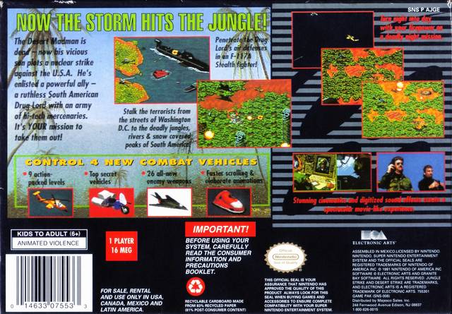 Jungle Strike - (SNES) Super Nintendo [Pre-Owned] Video Games Electronic Arts   