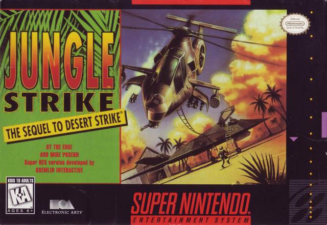 Jungle Strike - (SNES) Super Nintendo [Pre-Owned] Video Games Electronic Arts   