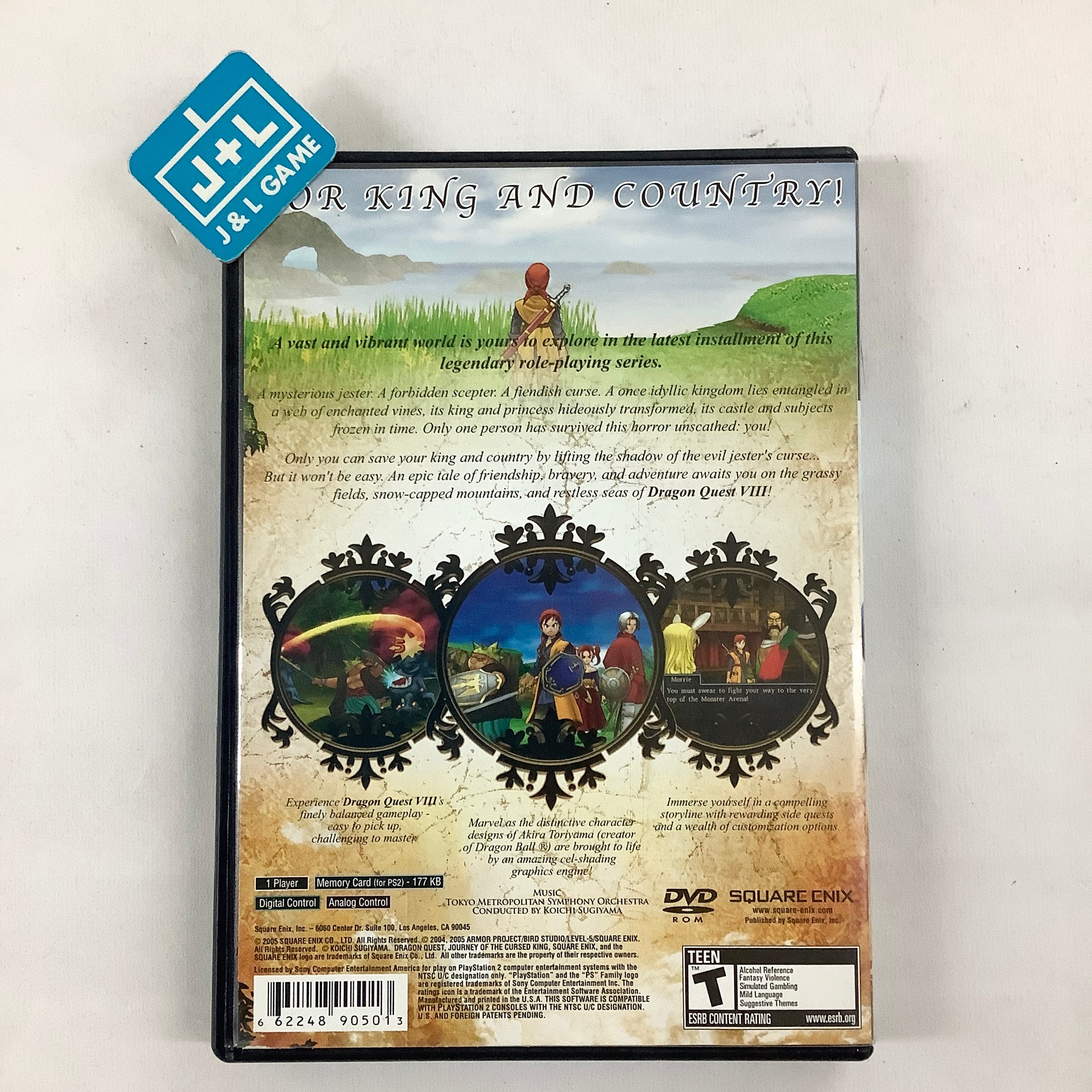 Dragon Quest VIII: Journey of the Cursed King - (PS2) Playstation 2 [Pre-Owned] Video Games Square Enix