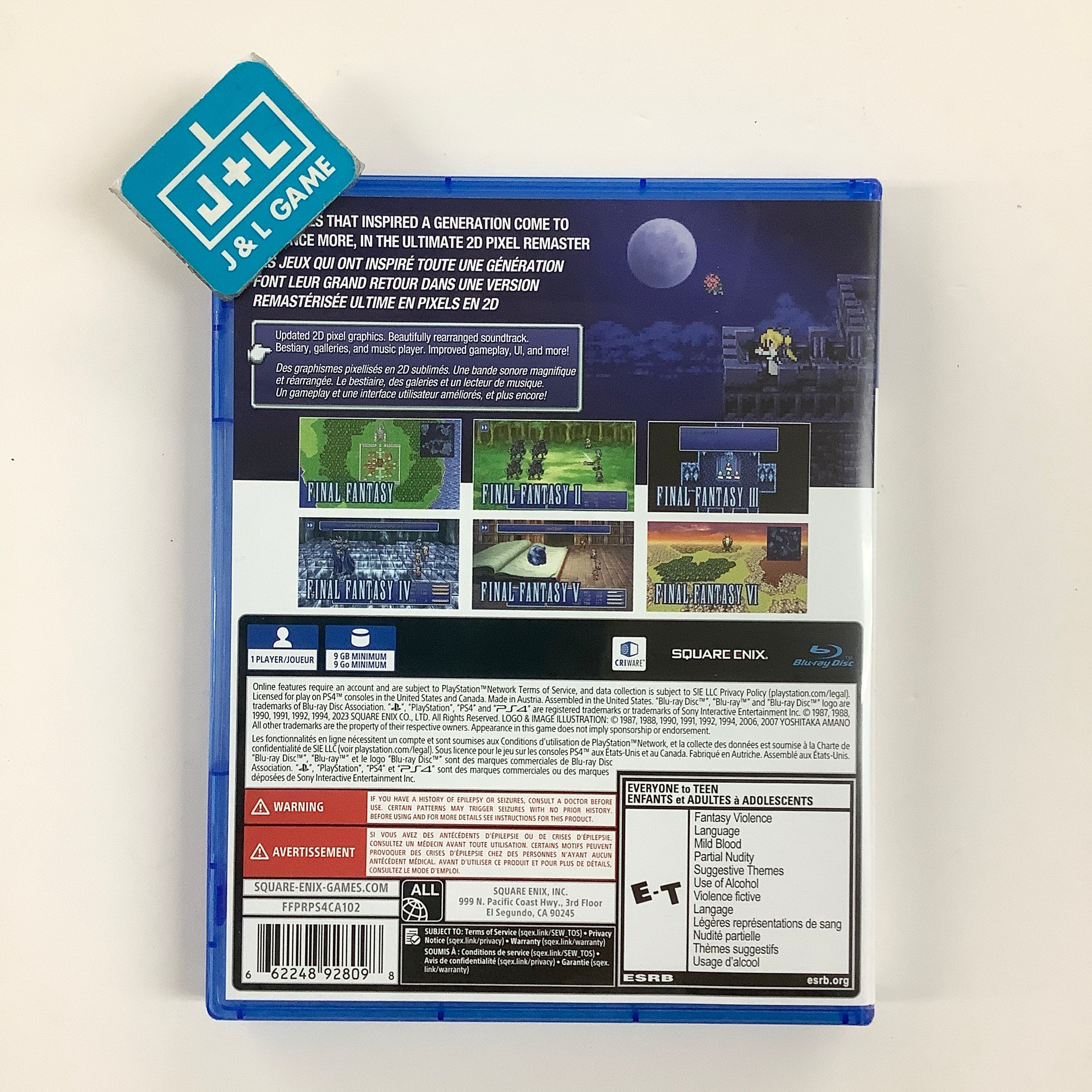 Final Fantasy I-VI Collection (Anniversary Edition) - (PS4) PlayStation 4 [Pre-Owned] Video Games Square Enix