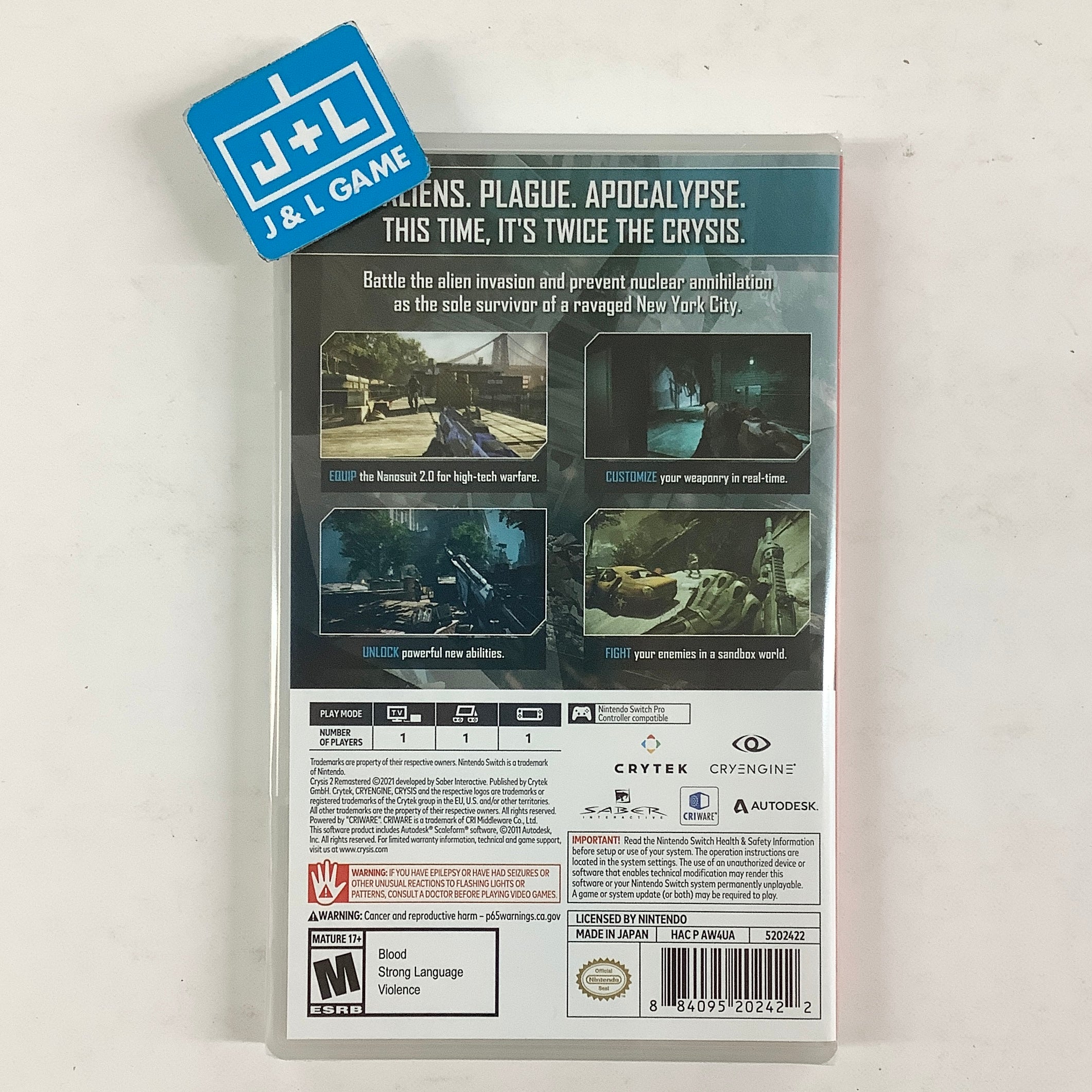 Crysis 2 Remastered - (NSW) Nintendo Switch Video Games Limited Run