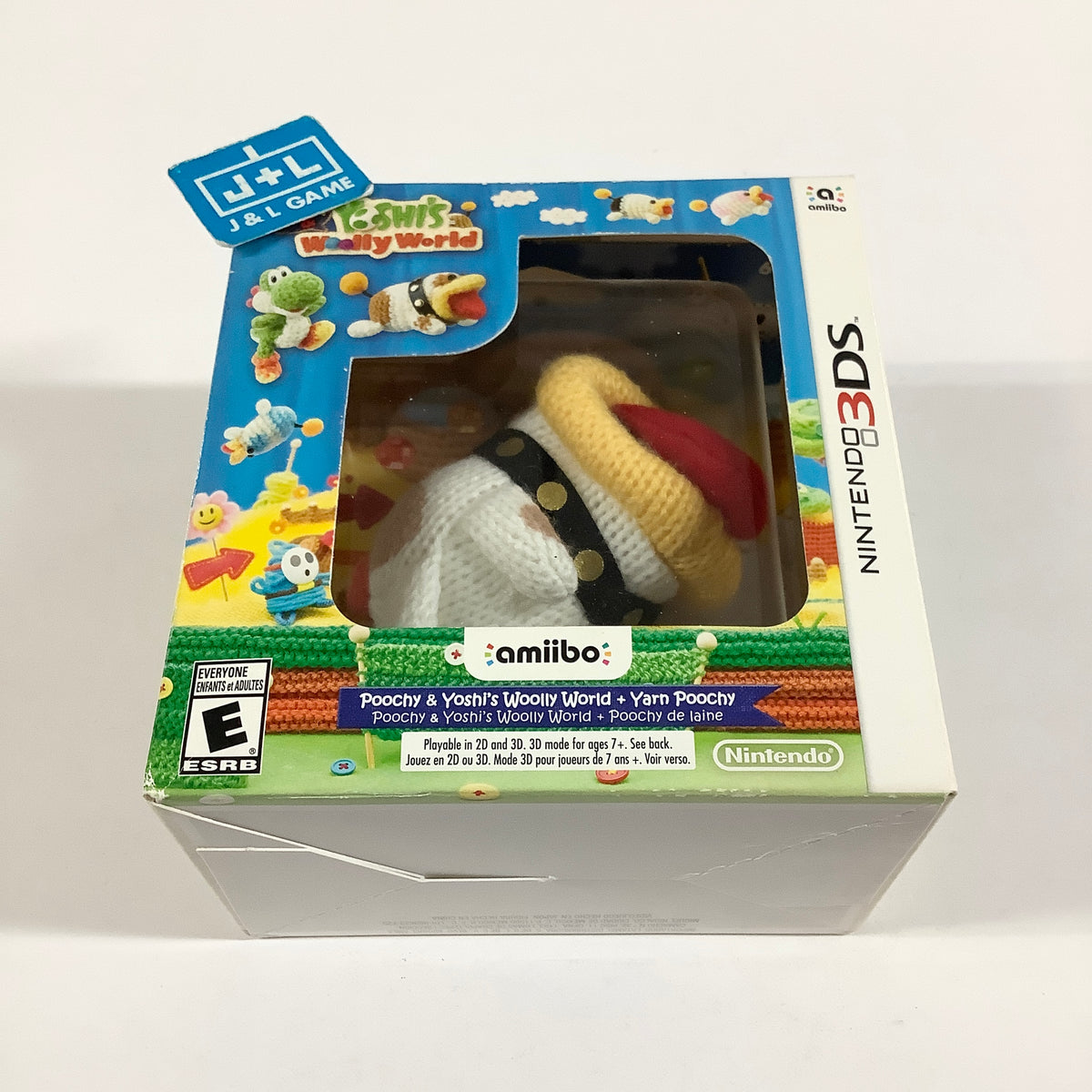 Poochy & Yoshi's Woolly World + Yarn Yoshi amiibo - Nintendo 3DS [Pre-Owned]