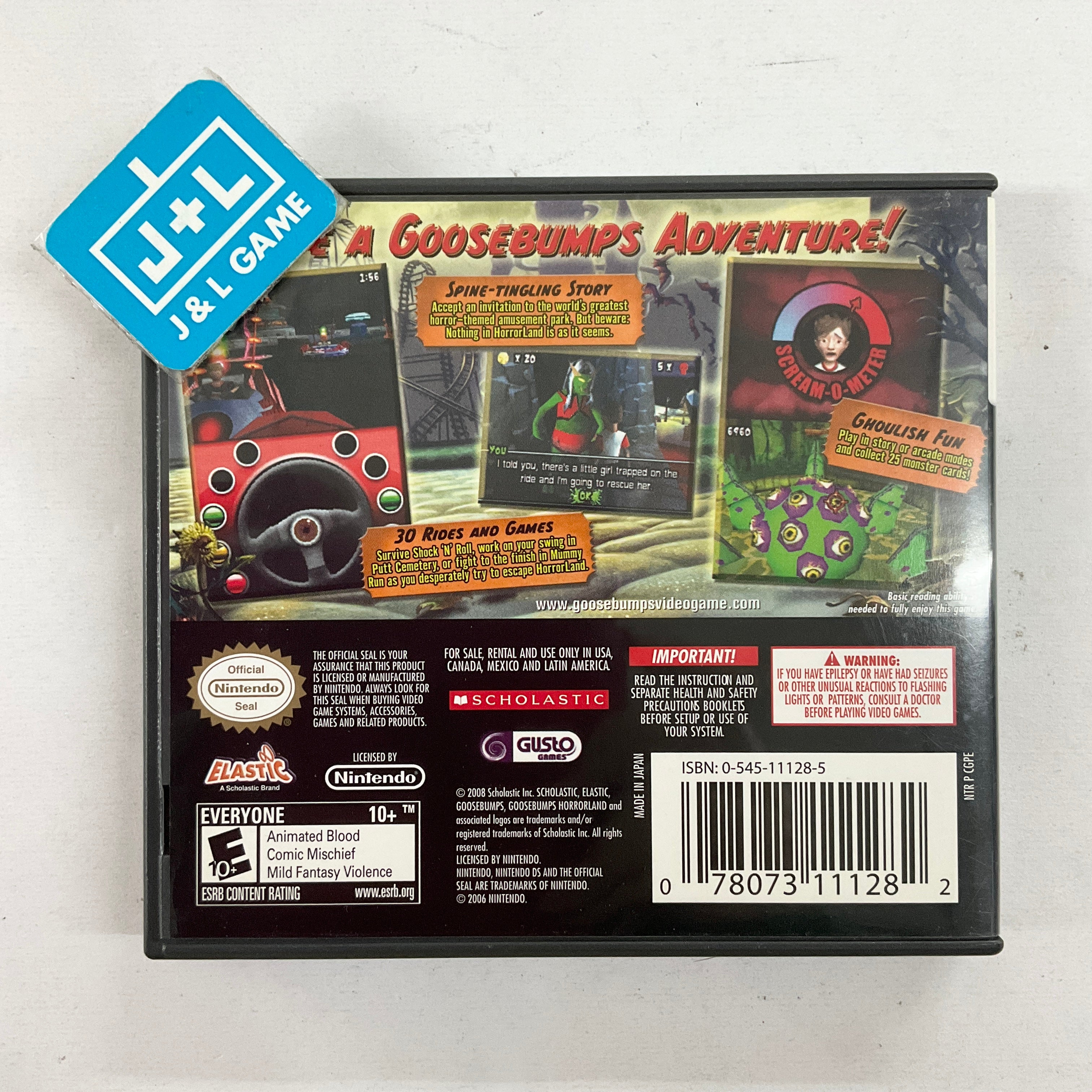 Goosebumps HorrorLand - (NDS) Nintendo DS [Pre-Owned] Video Games Scholastic Inc.   